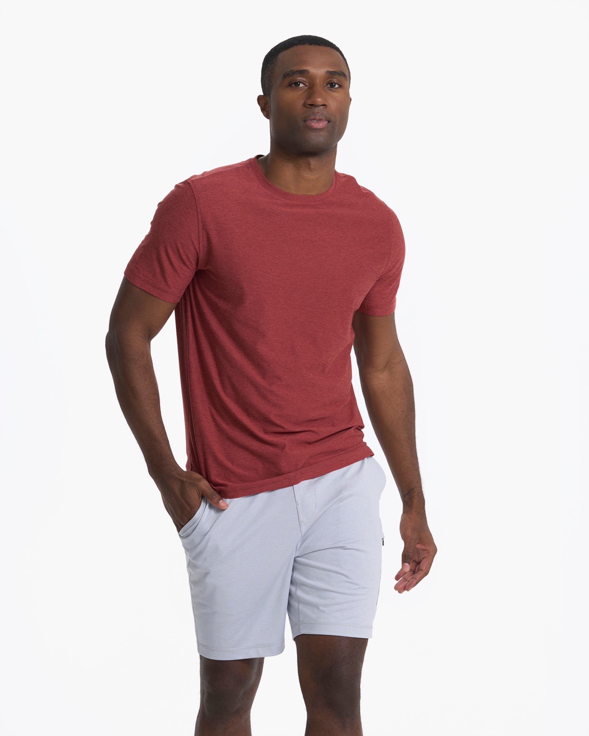 Strato Tech Tee | Currant Heather - Image 2