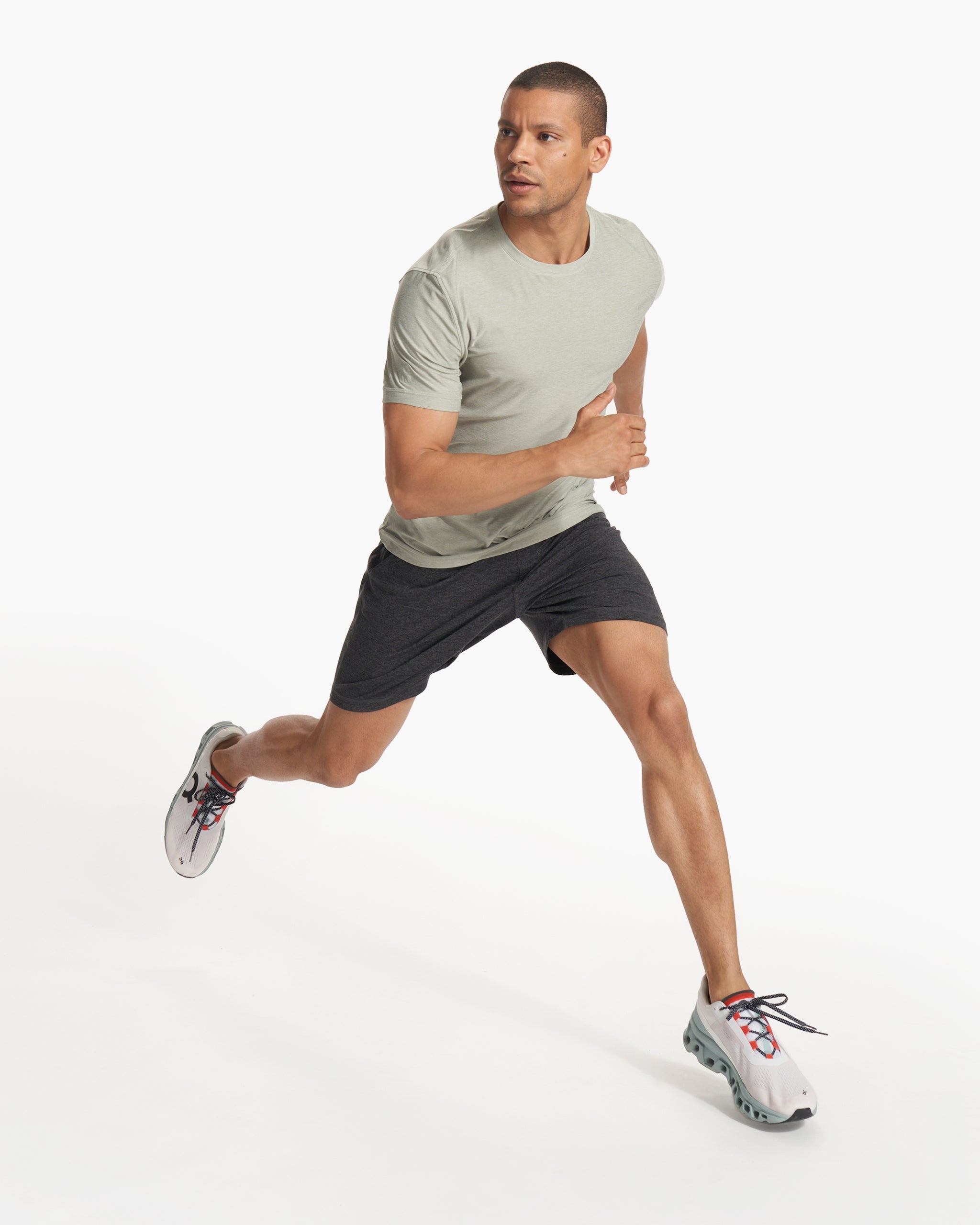 Strato Tech Tee | White Sage Heather - Image 5