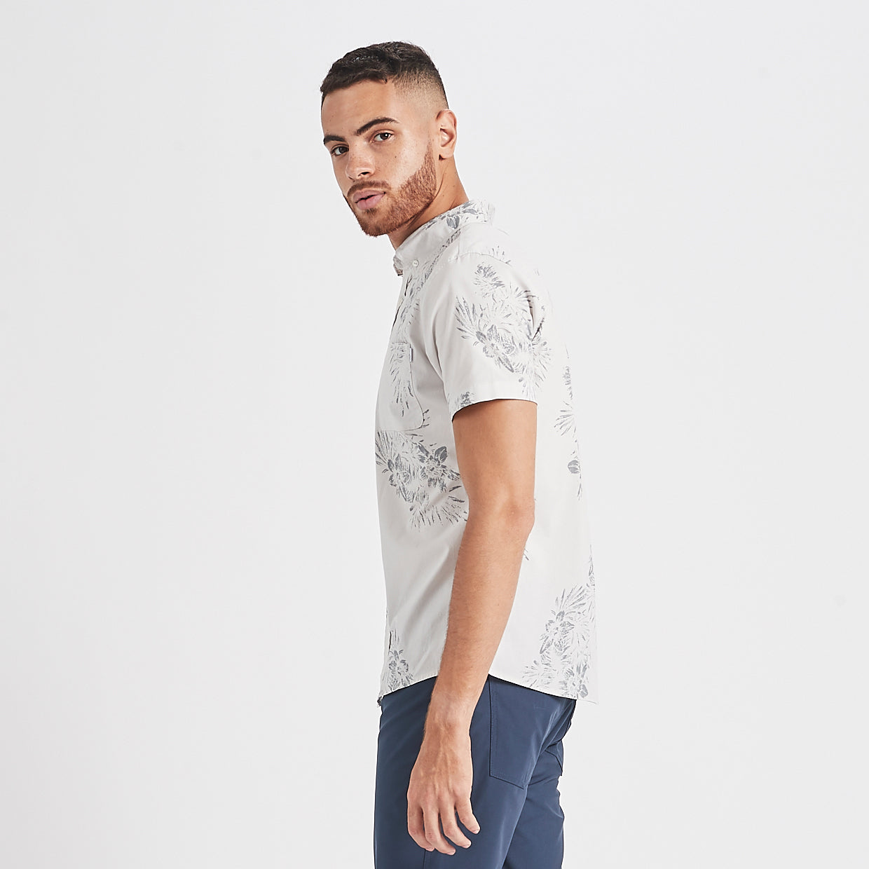 Crest Short Sleeve Button-Down | Salt Vintage Floral - Image 2