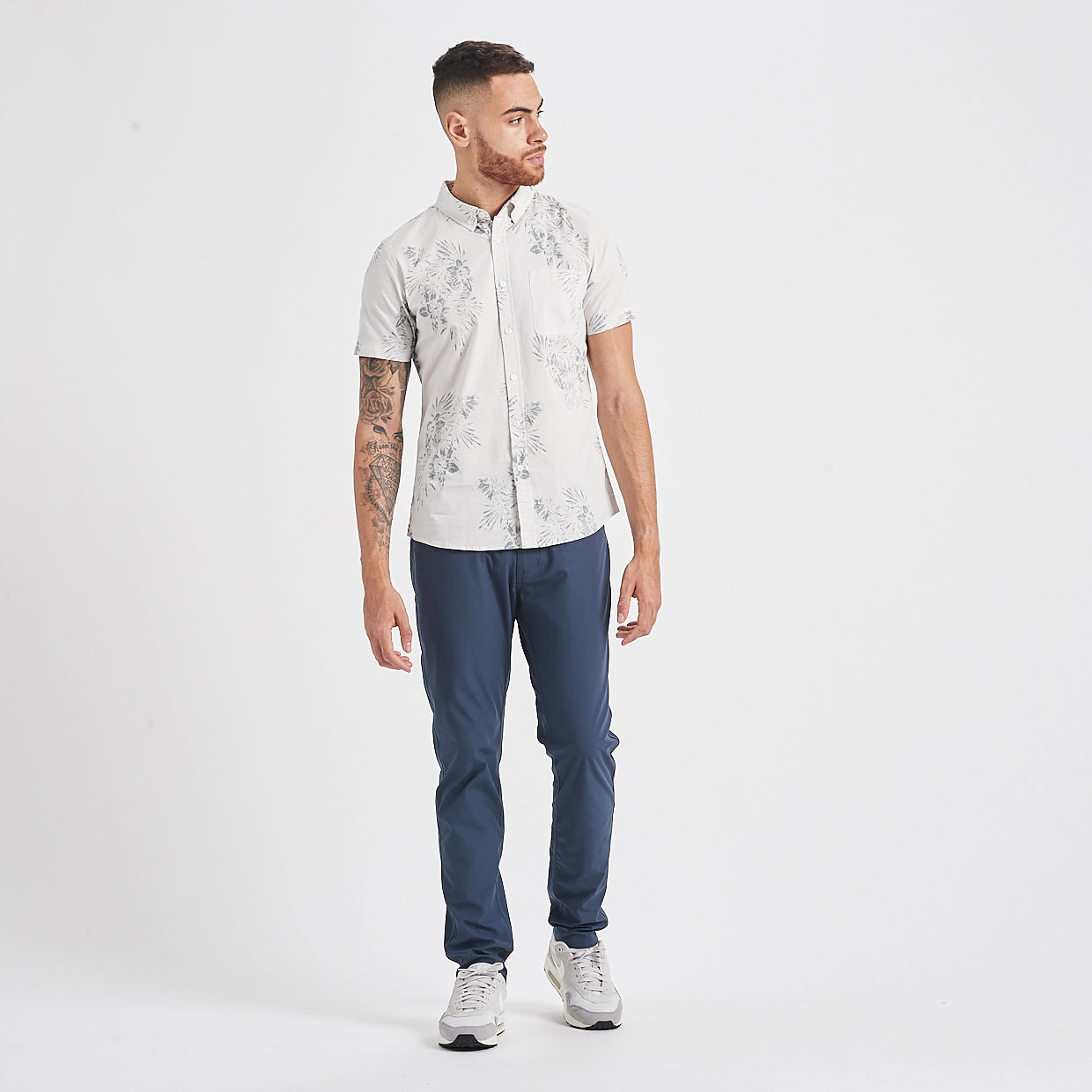 Crest Short Sleeve Button-Down | Salt Vintage Floral - Image 4