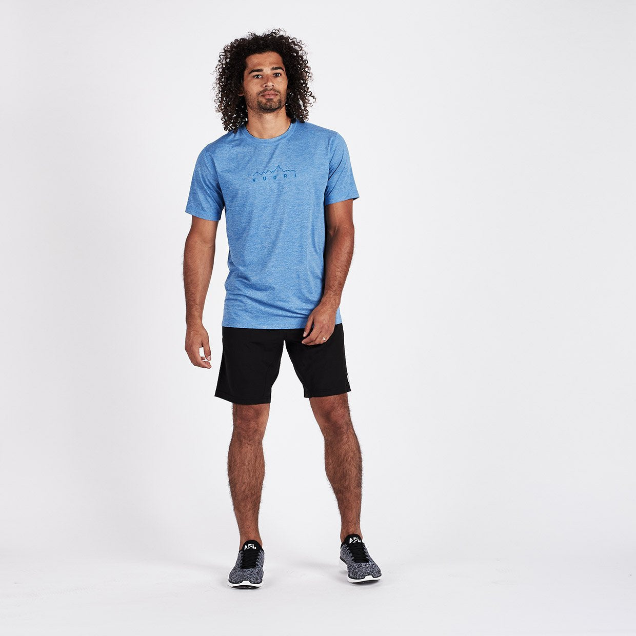 Mountain Line Tech Tee | Azure - Image 4
