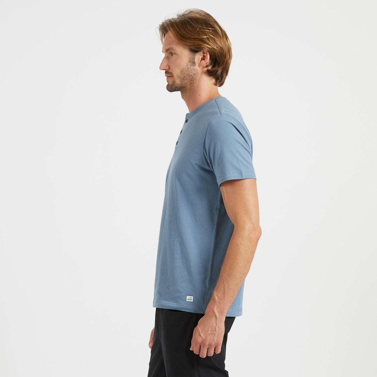 Short-Sleeve Tuvalu Henley | Cloud - Image 2