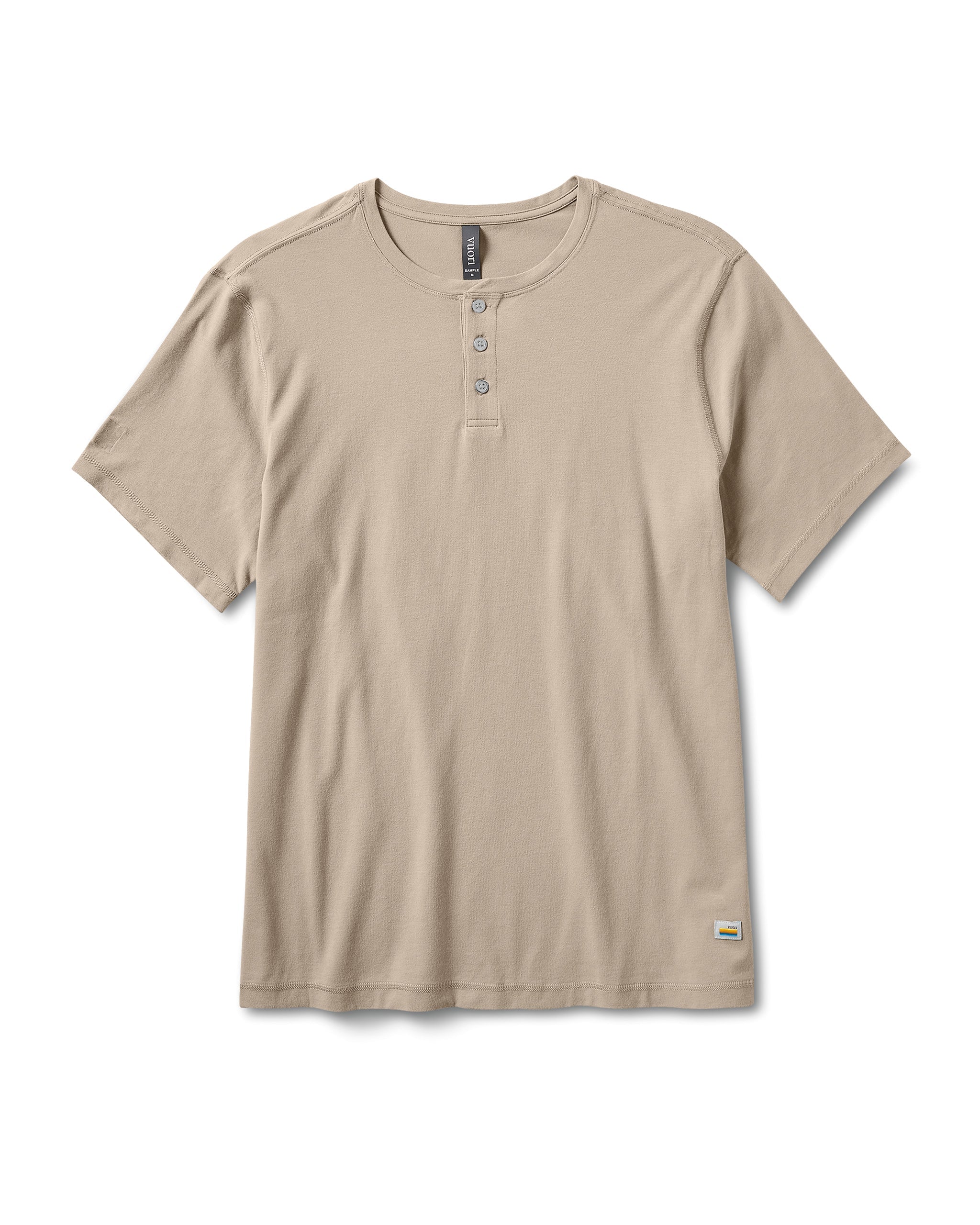 Short Sleeve Tuvalu Henley | Gravel - Image 6