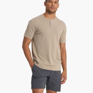 Short Sleeve Tuvalu Henley | Gravel