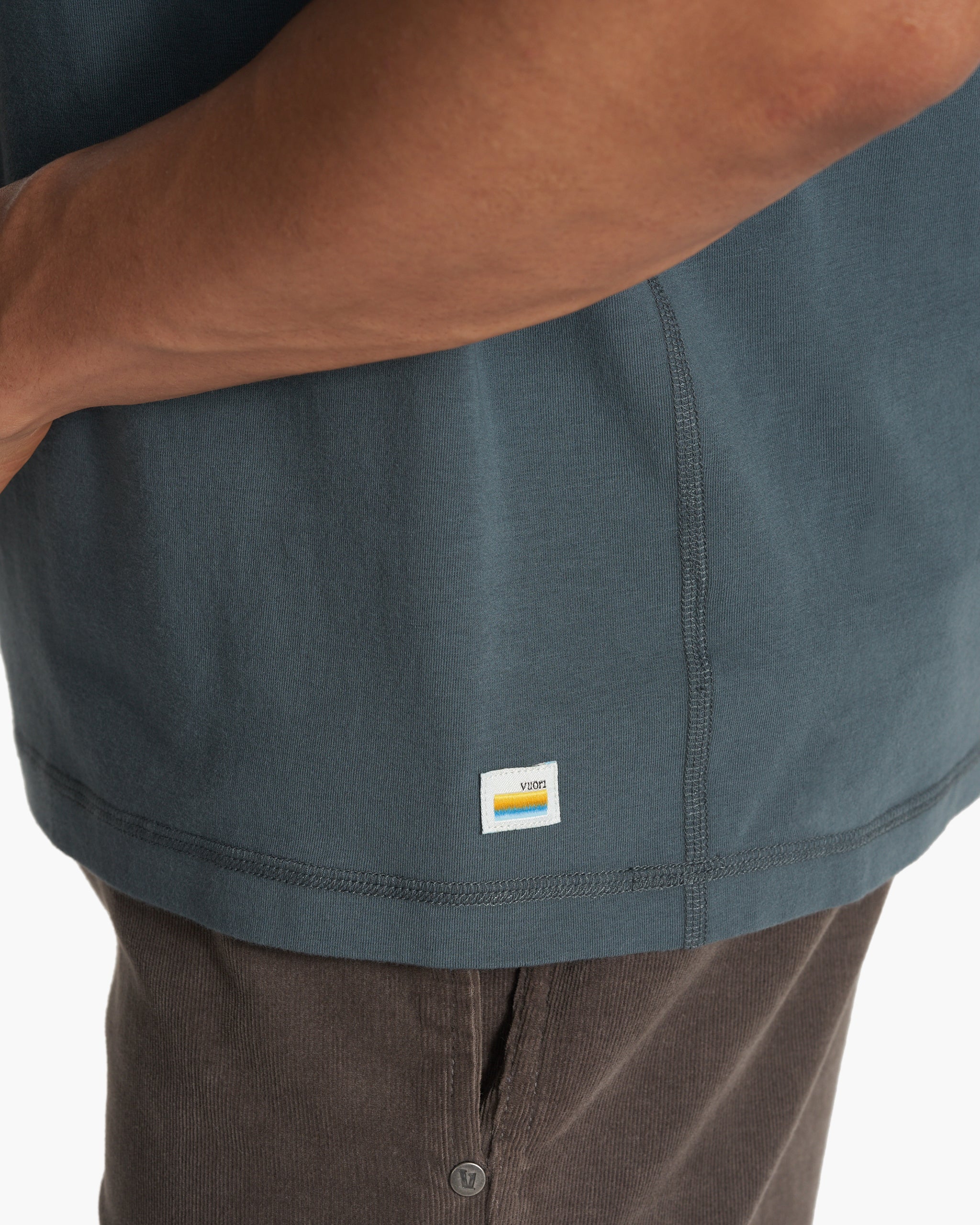 Short Sleeve Tuvalu Henley | Lake - Image 5