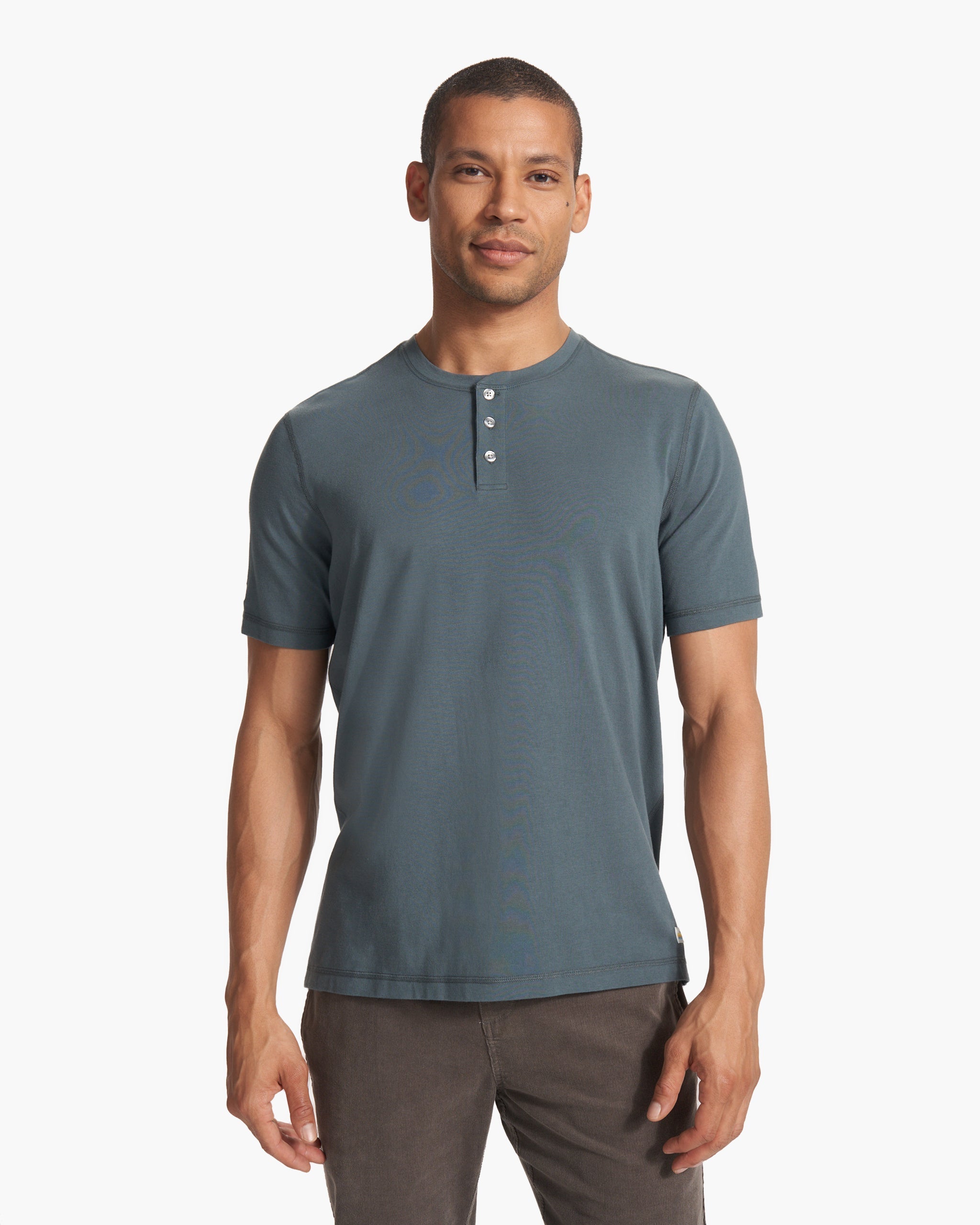 Short Sleeve Tuvalu Henley | Lake