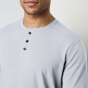 Short-Sleeve Tuvalu Henley | Frost Grey
