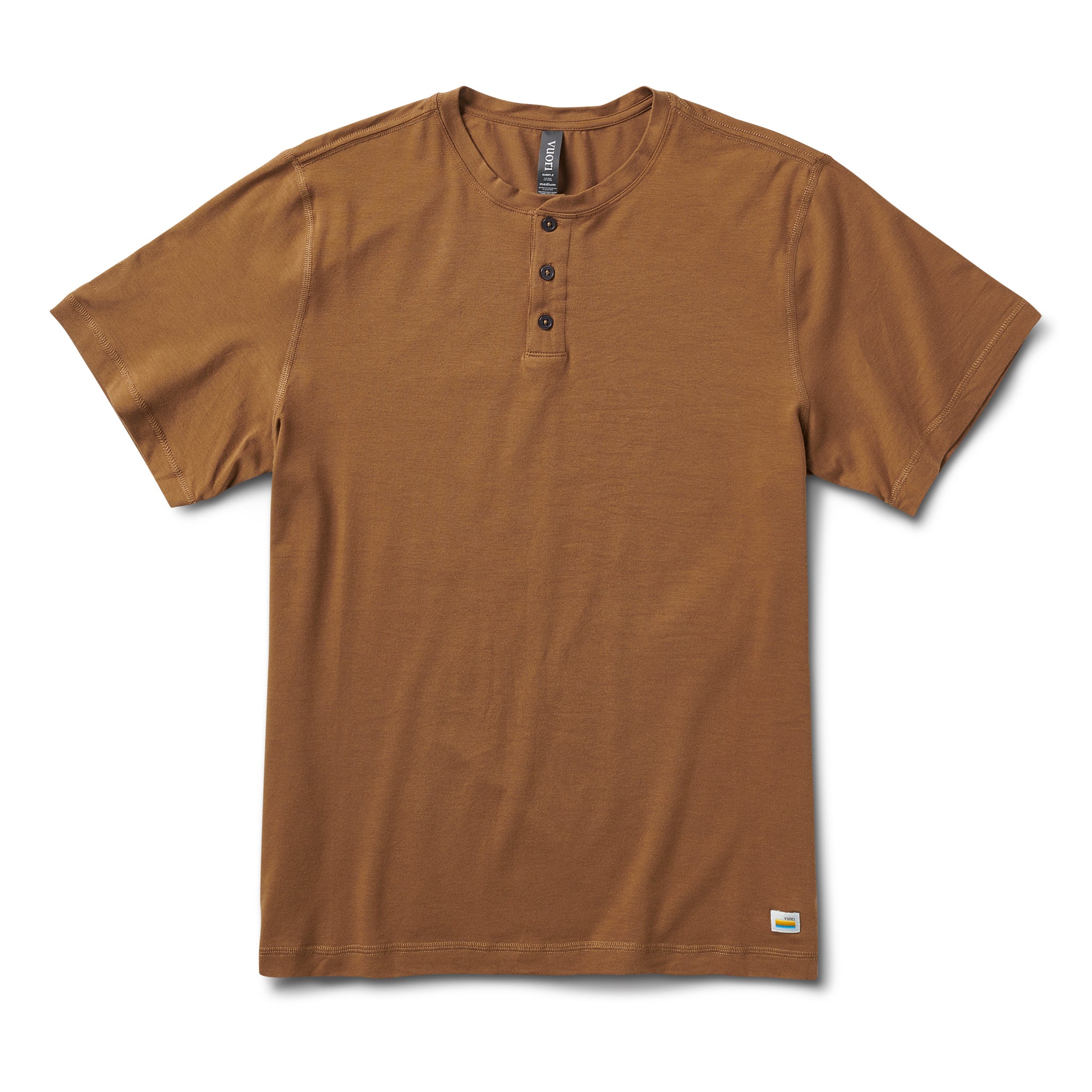 Short-Sleeve Tuvalu Henley | Tobacco - Image 5