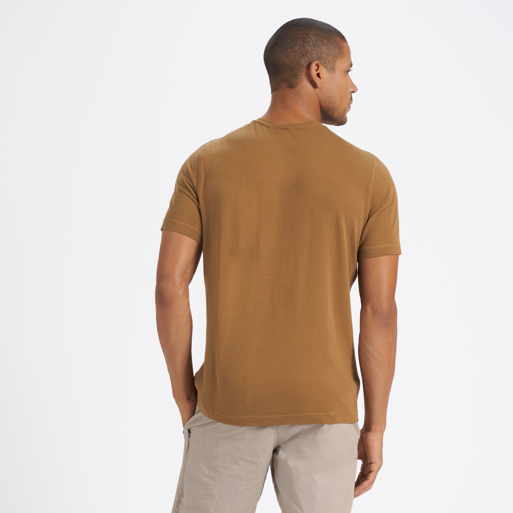 Short-Sleeve Tuvalu Henley | Tobacco - Image 3