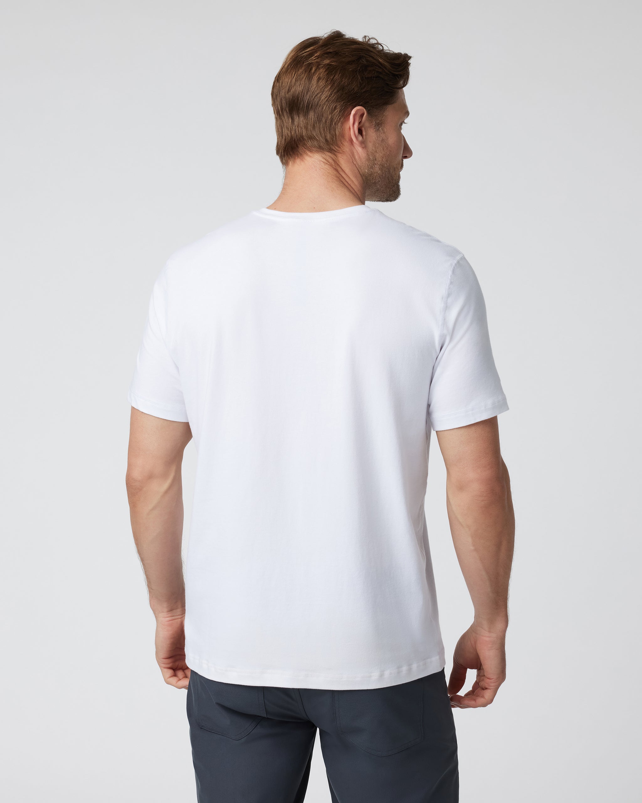 Short-Sleeve Tuvalu Henley | White - Image 2