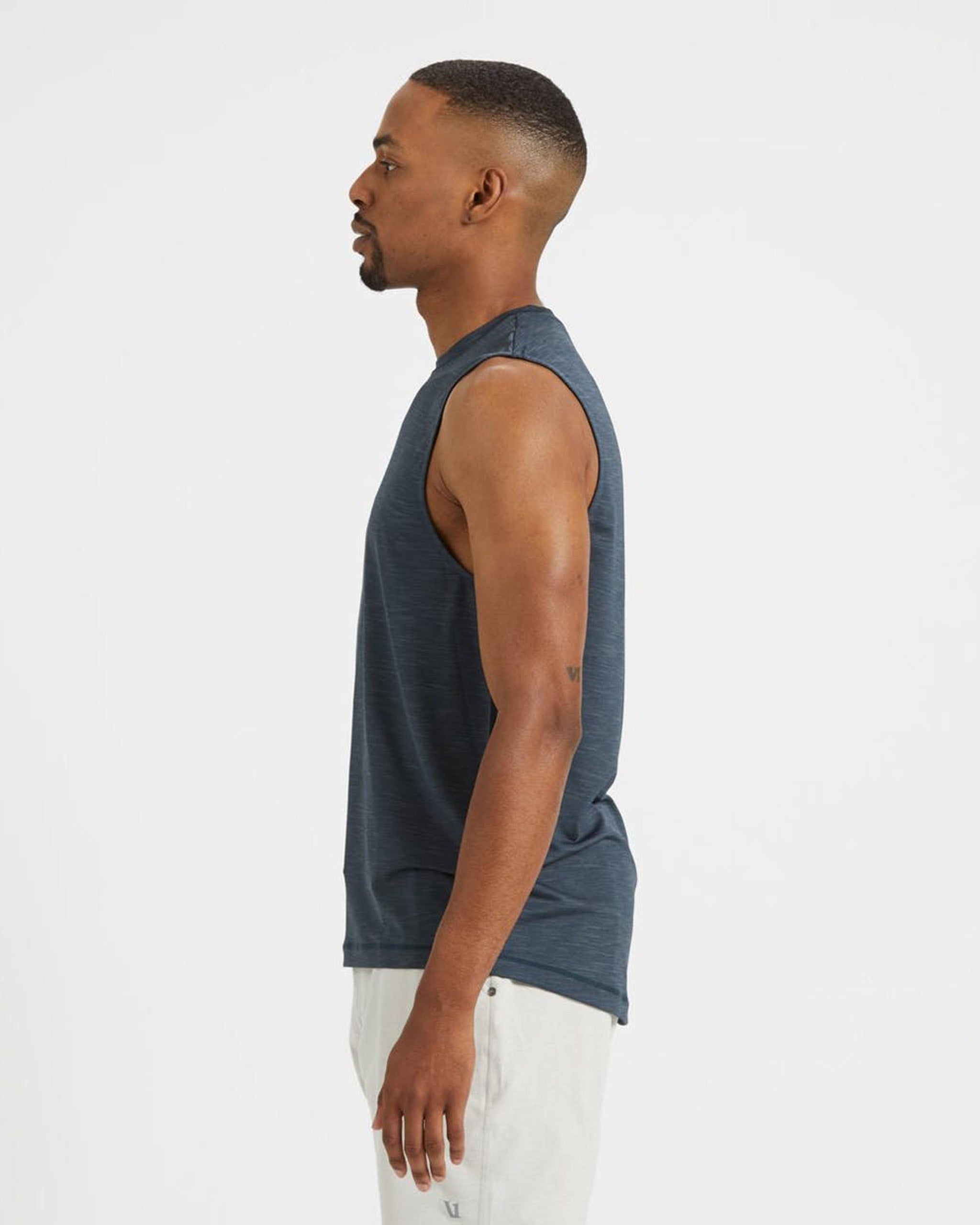 Zephyr Muscle Tee | Indigo Heather - Image 2