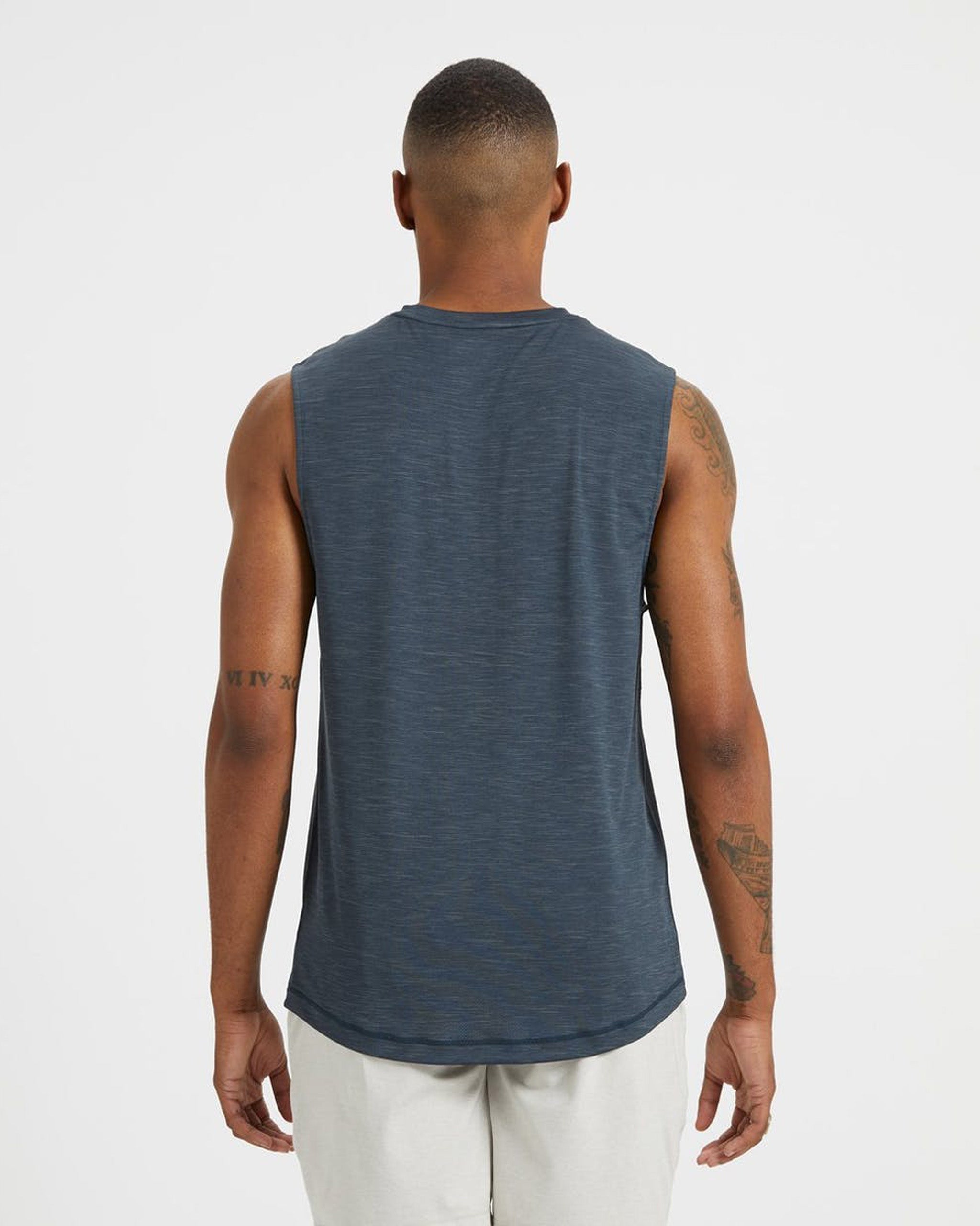 Zephyr Muscle Tee | Indigo Heather - Image 3