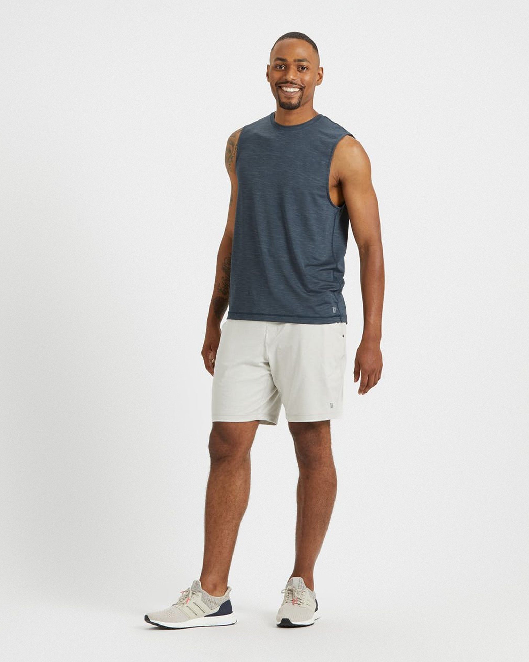 Zephyr Muscle Tee | Indigo Heather - Image 4