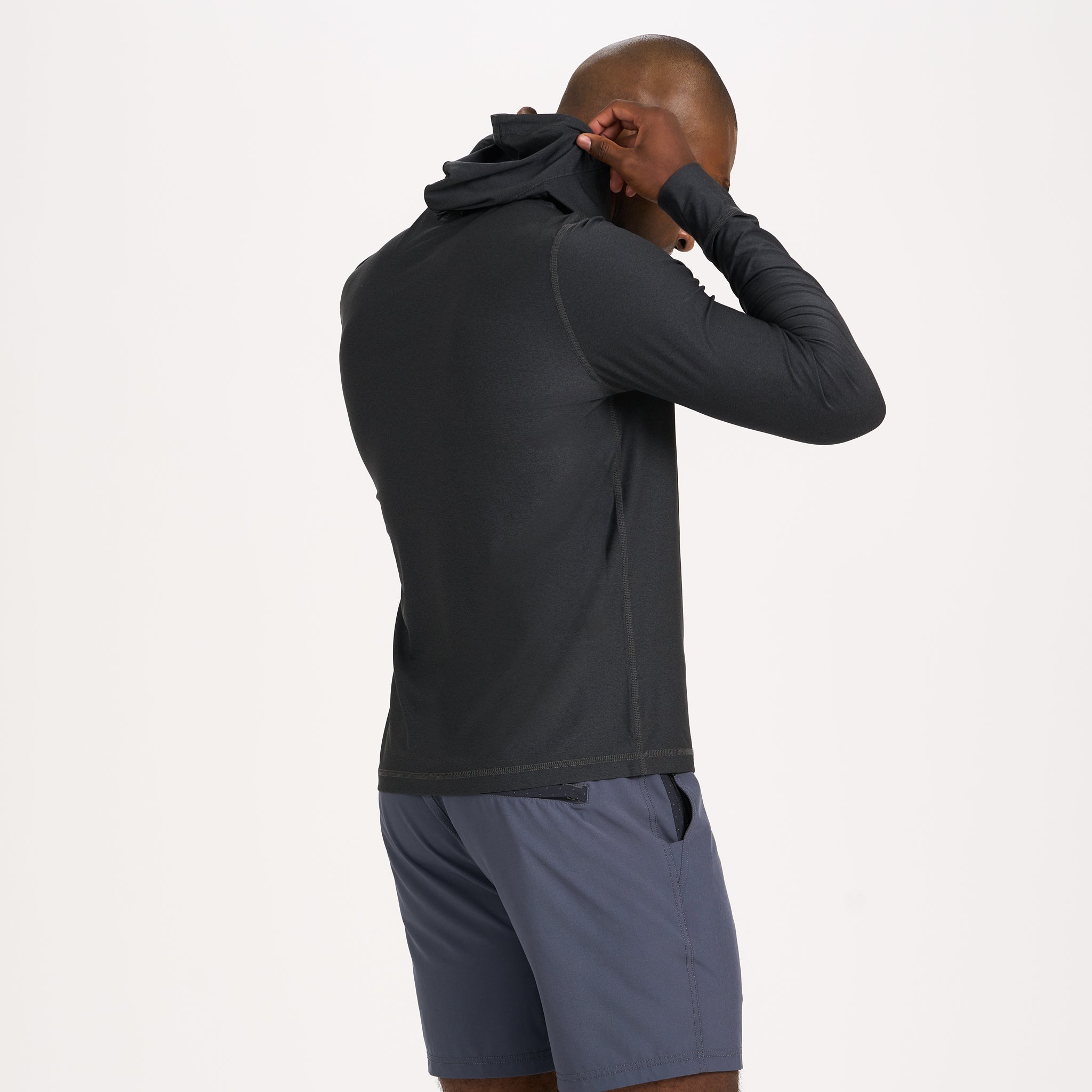 Uluwatu Water Hoodie | Black Heather - Image 3