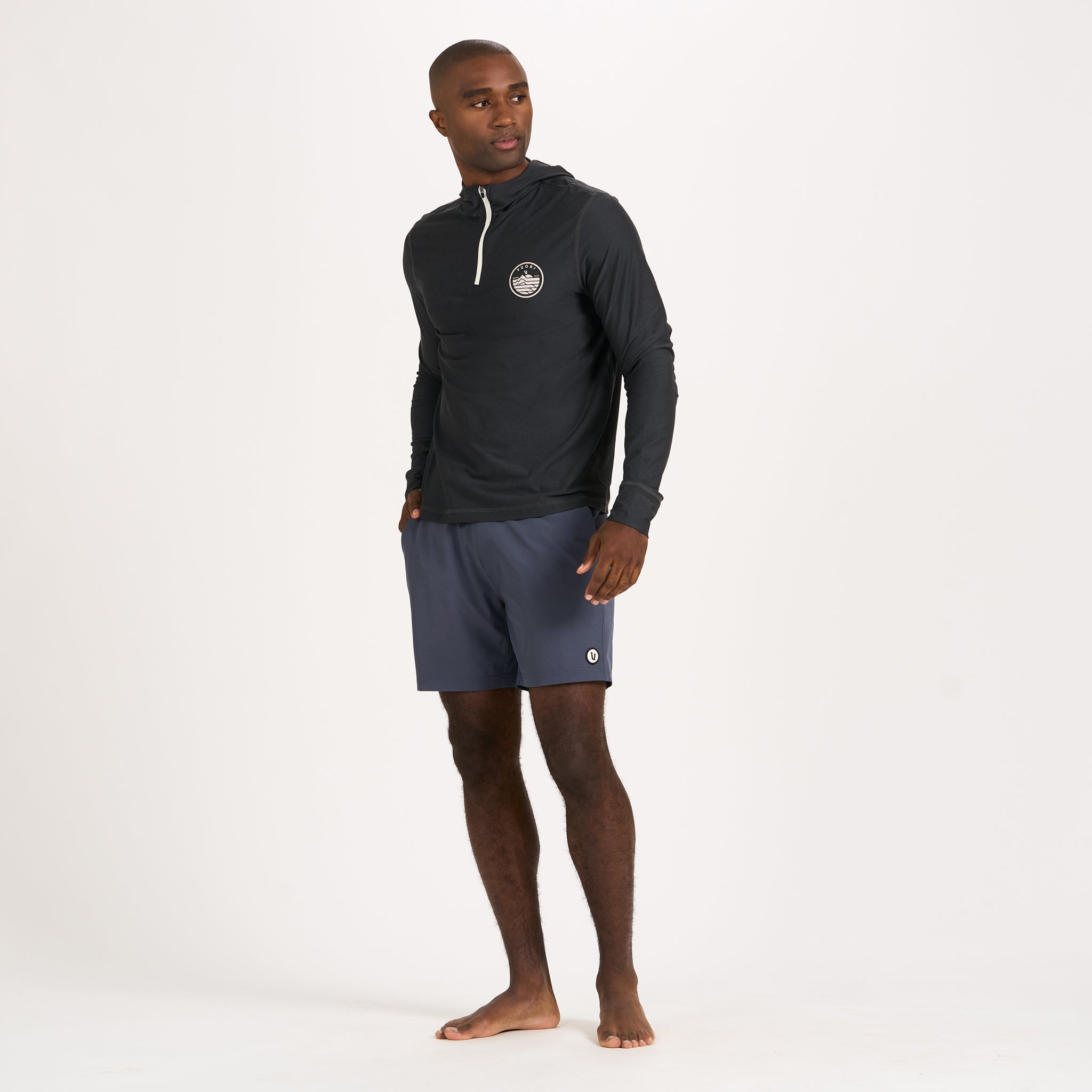 Uluwatu Water Hoodie | Black Heather - Image 2