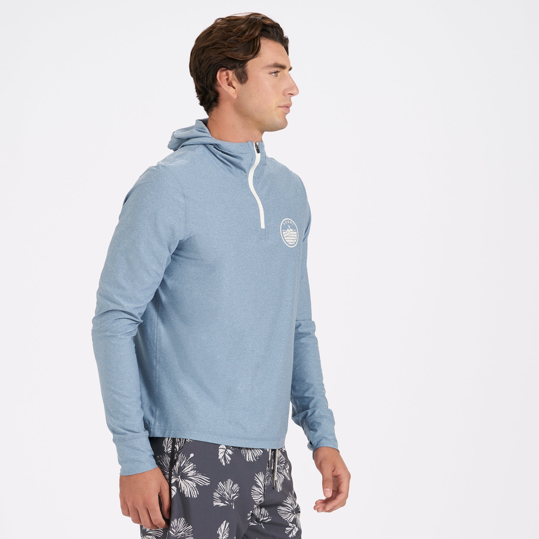 Uluwatu Water Hoodie | Cloud Heather - Image 2