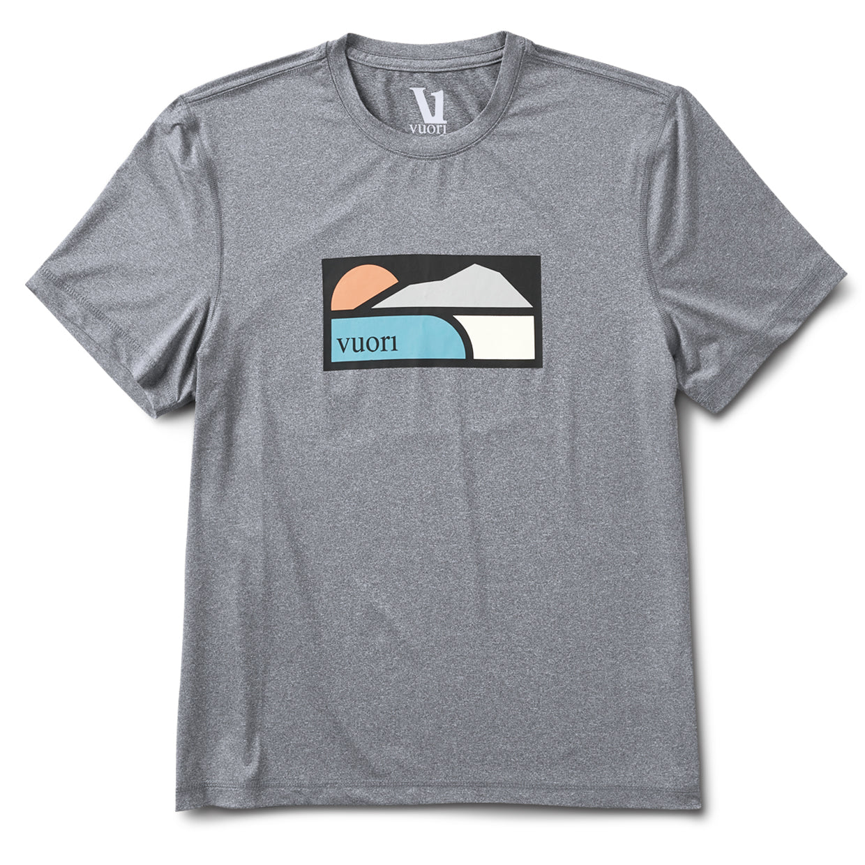 Uluwatu Short-Sleeve Water Tee | Charcoal Heather - Image 4