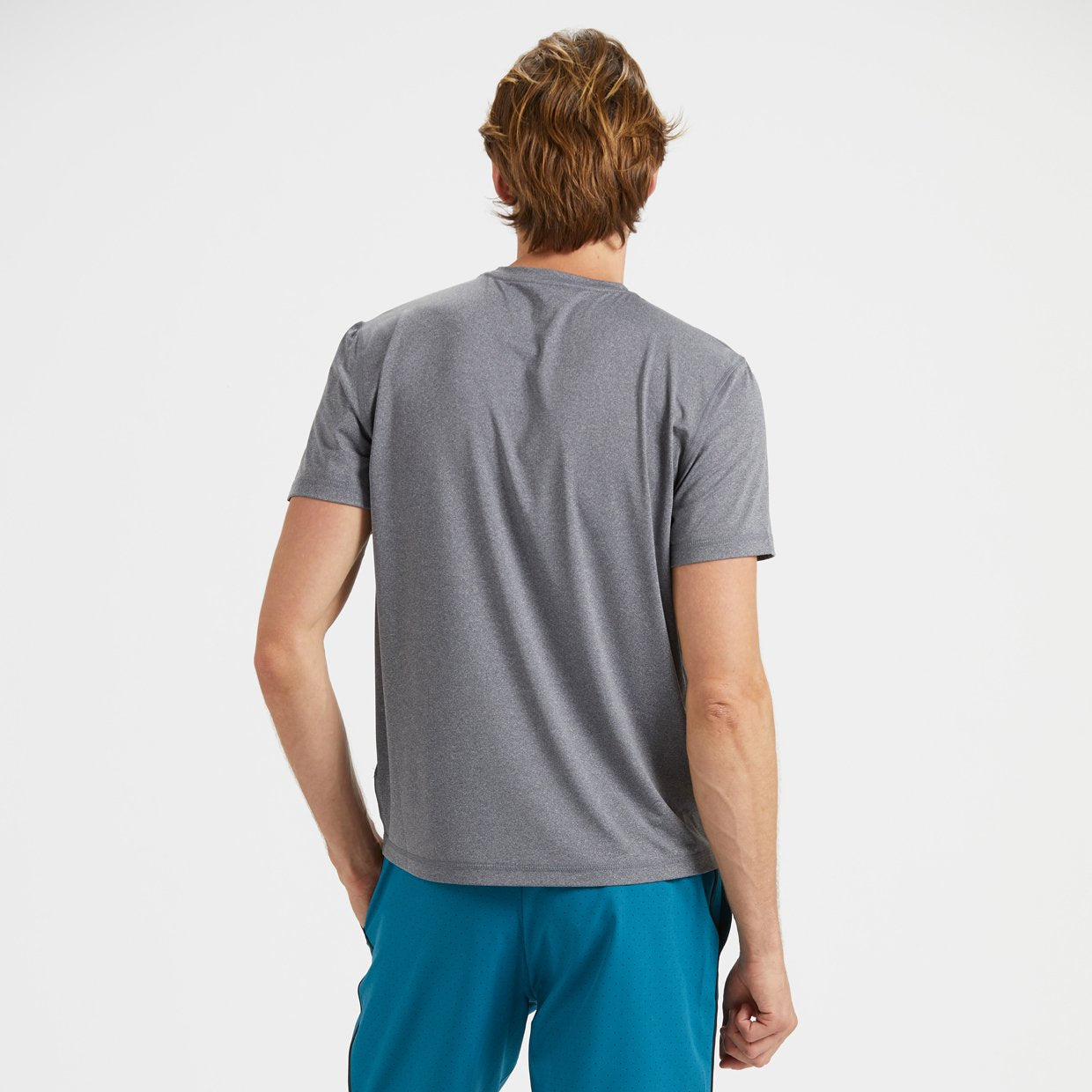 Uluwatu Short-Sleeve Water Tee | Charcoal Heather - Image 2