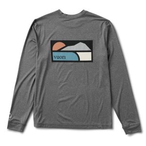 Long-Sleeve Uluwatu Water Tee | Charcoal Heather