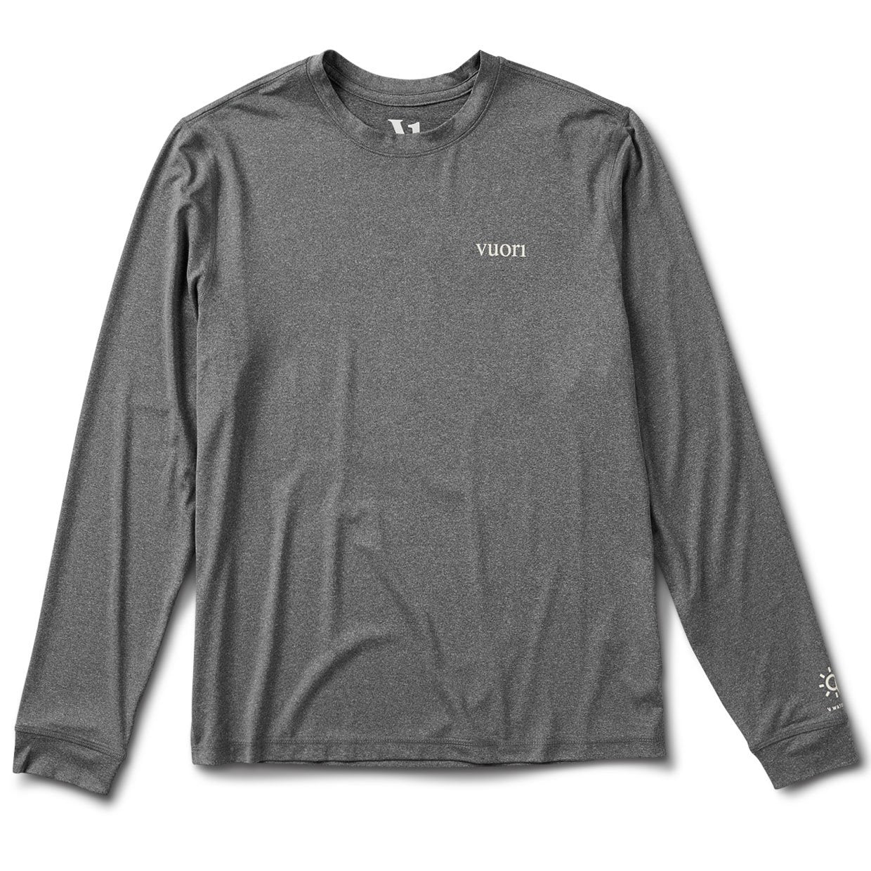 Long-Sleeve Uluwatu Water Tee | Charcoal Heather - Image 5