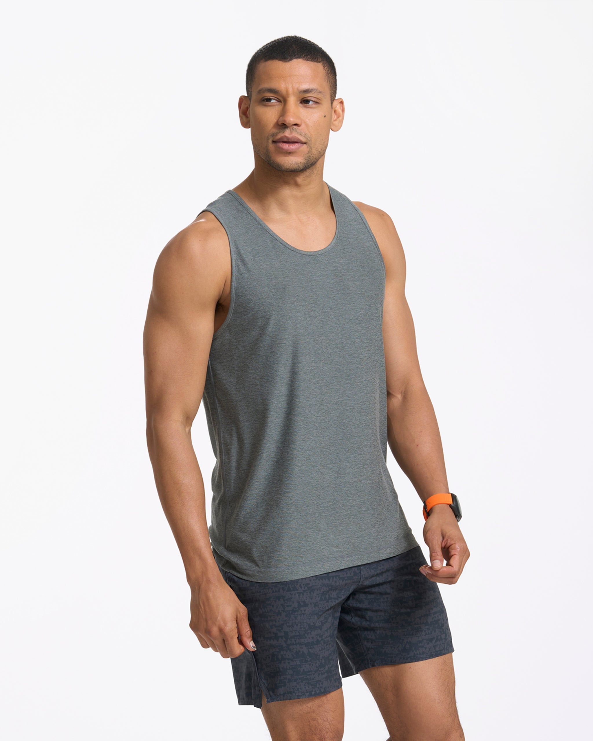 Strato Tech Tank | Dusty Pine Heather - Image 4