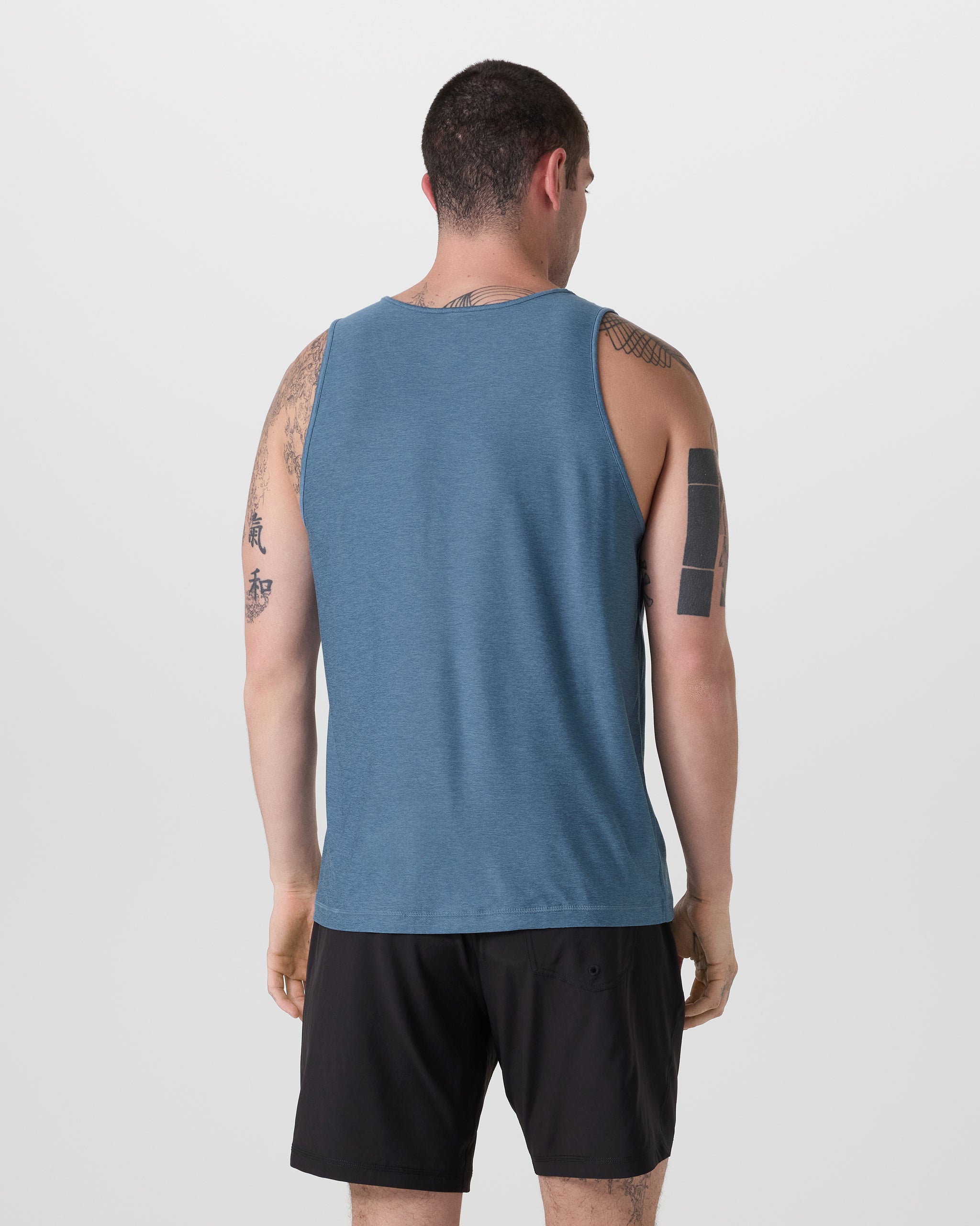 Strato Tech Tank | Pool Blue Heather - Image 3