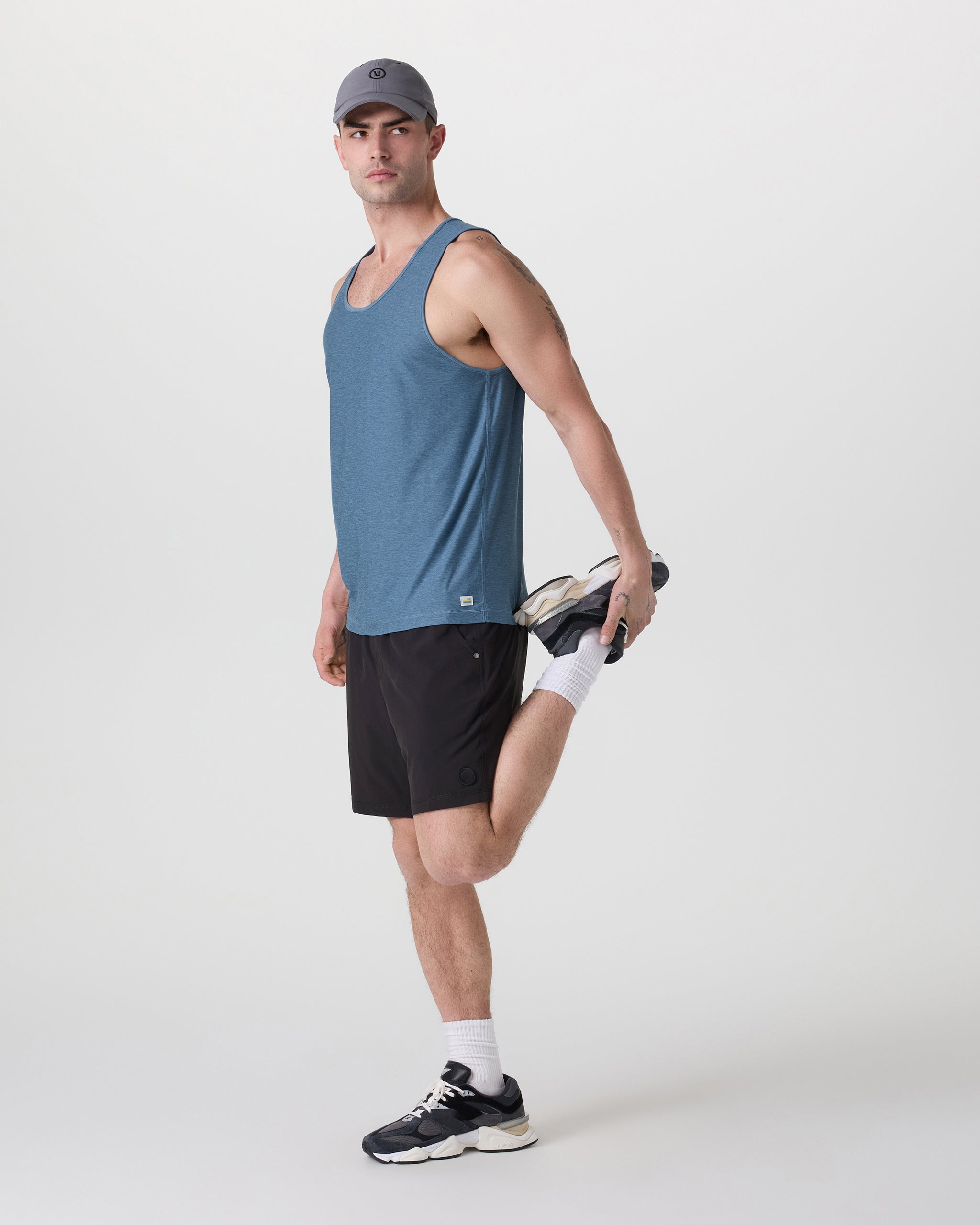 Strato Tech Tank | Pool Blue Heather - Image 4