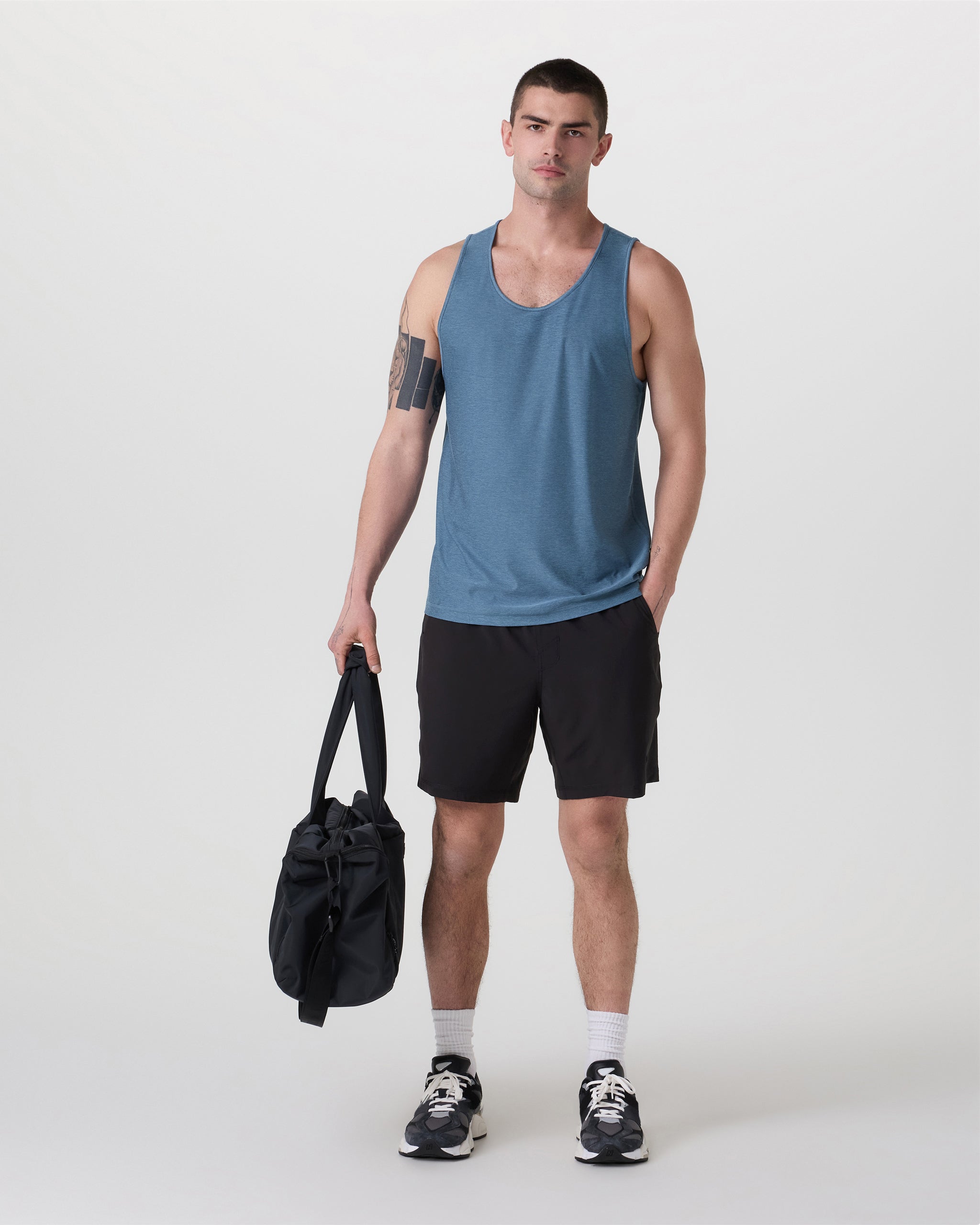 Strato Tech Tank | Pool Blue Heather - Image 5