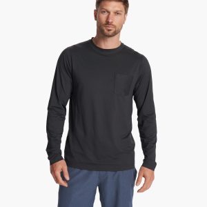 Long-Sleeve Tradewind Performance Tee | Black Heather