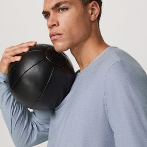 Long Sleeve Strato Tech Tee | Blue Dusk Heather