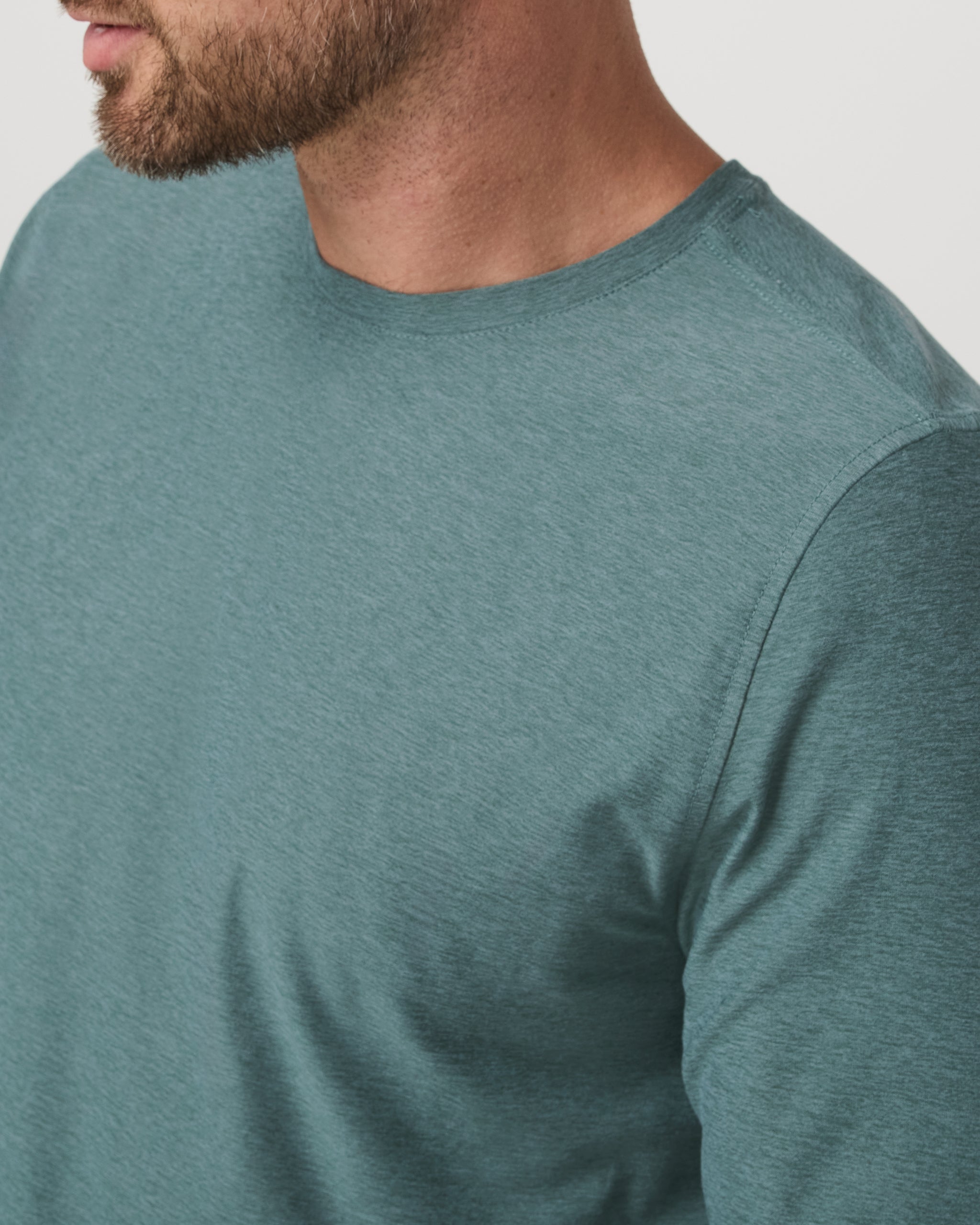 Long Sleeve Strato Tech Tee | Bluegrass Heather - Image 2