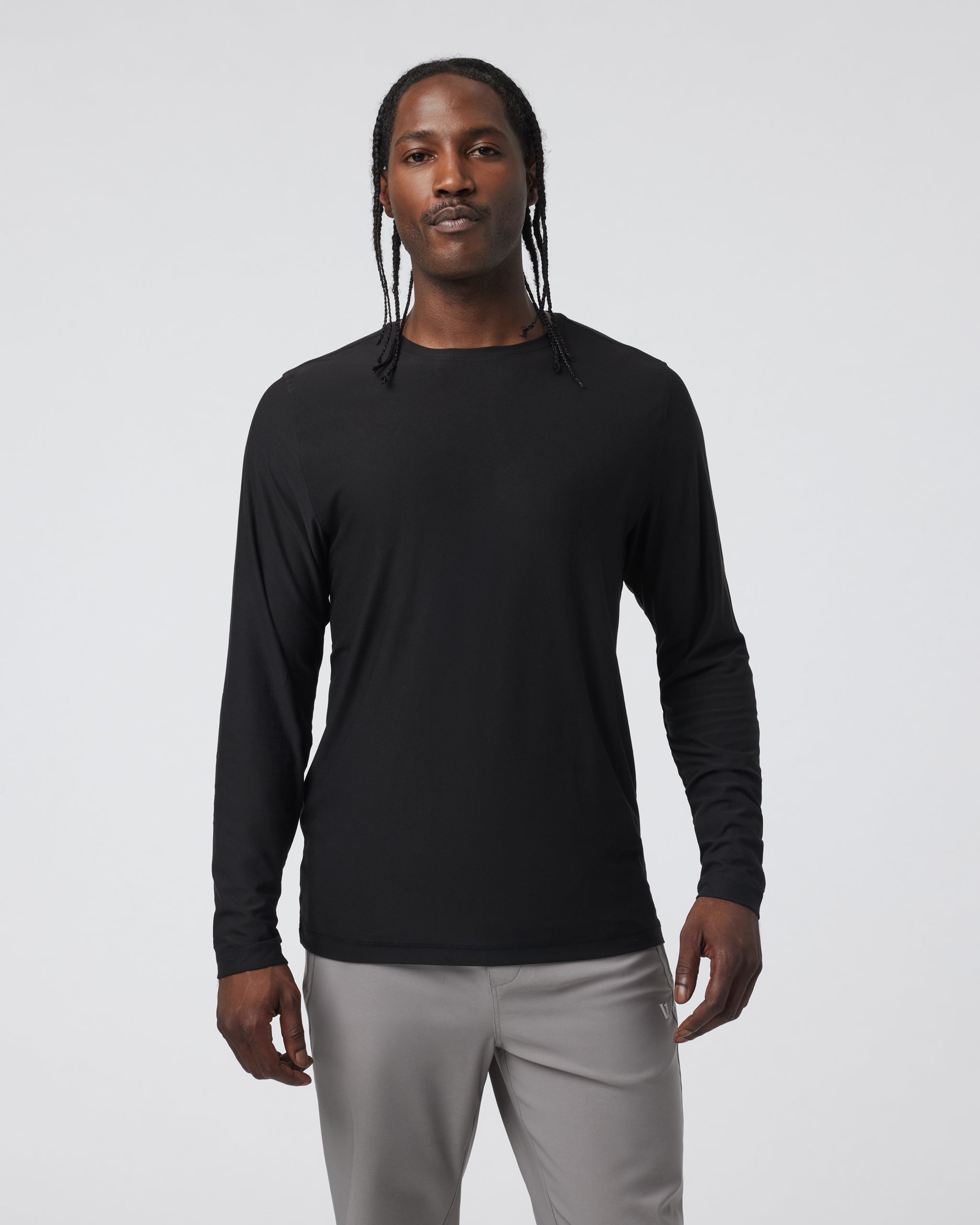 Long Sleeve Strato Tech Tee | Black - Image 4