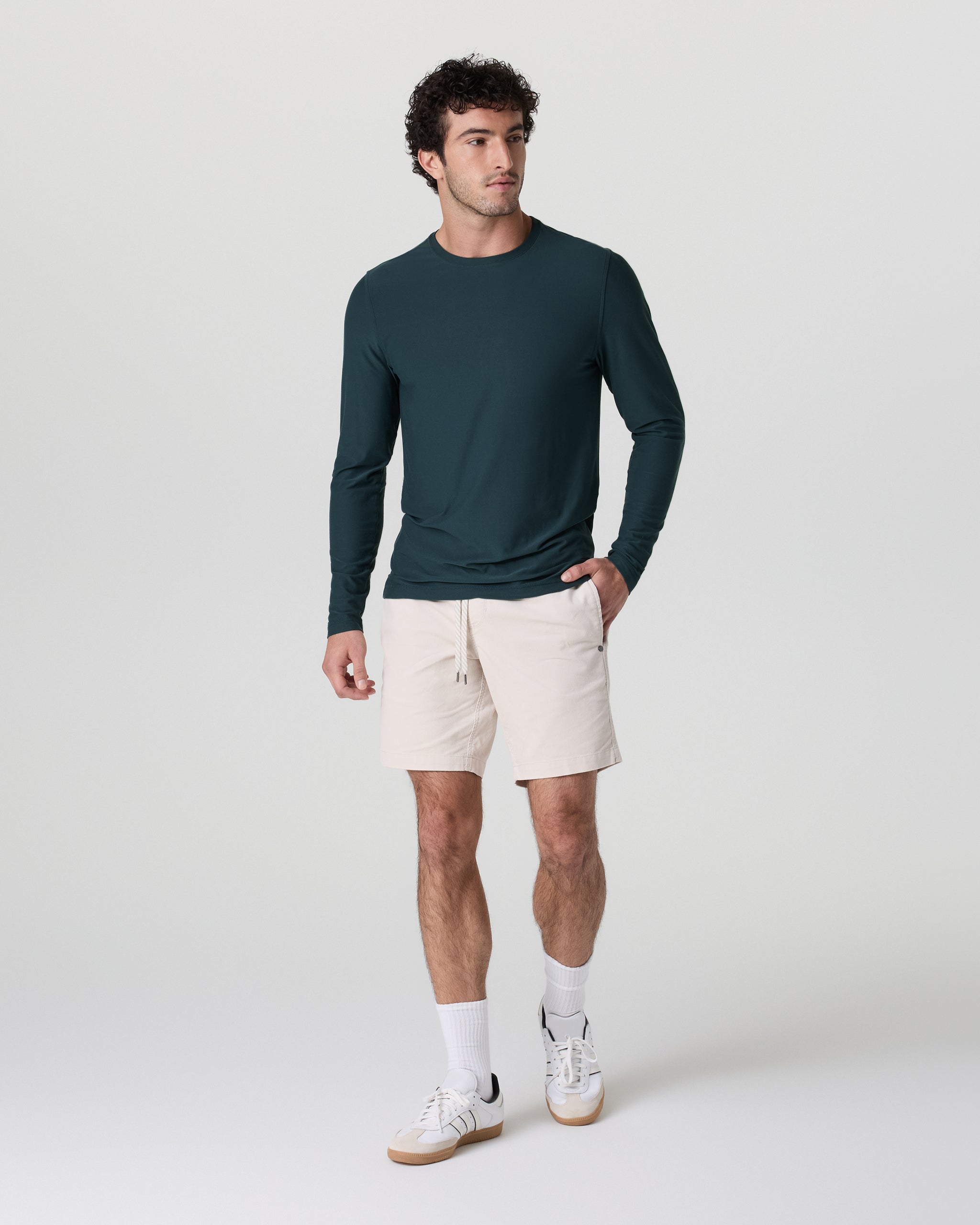 Long Sleeve Strato Tech Tee | Deep Sea - Image 3