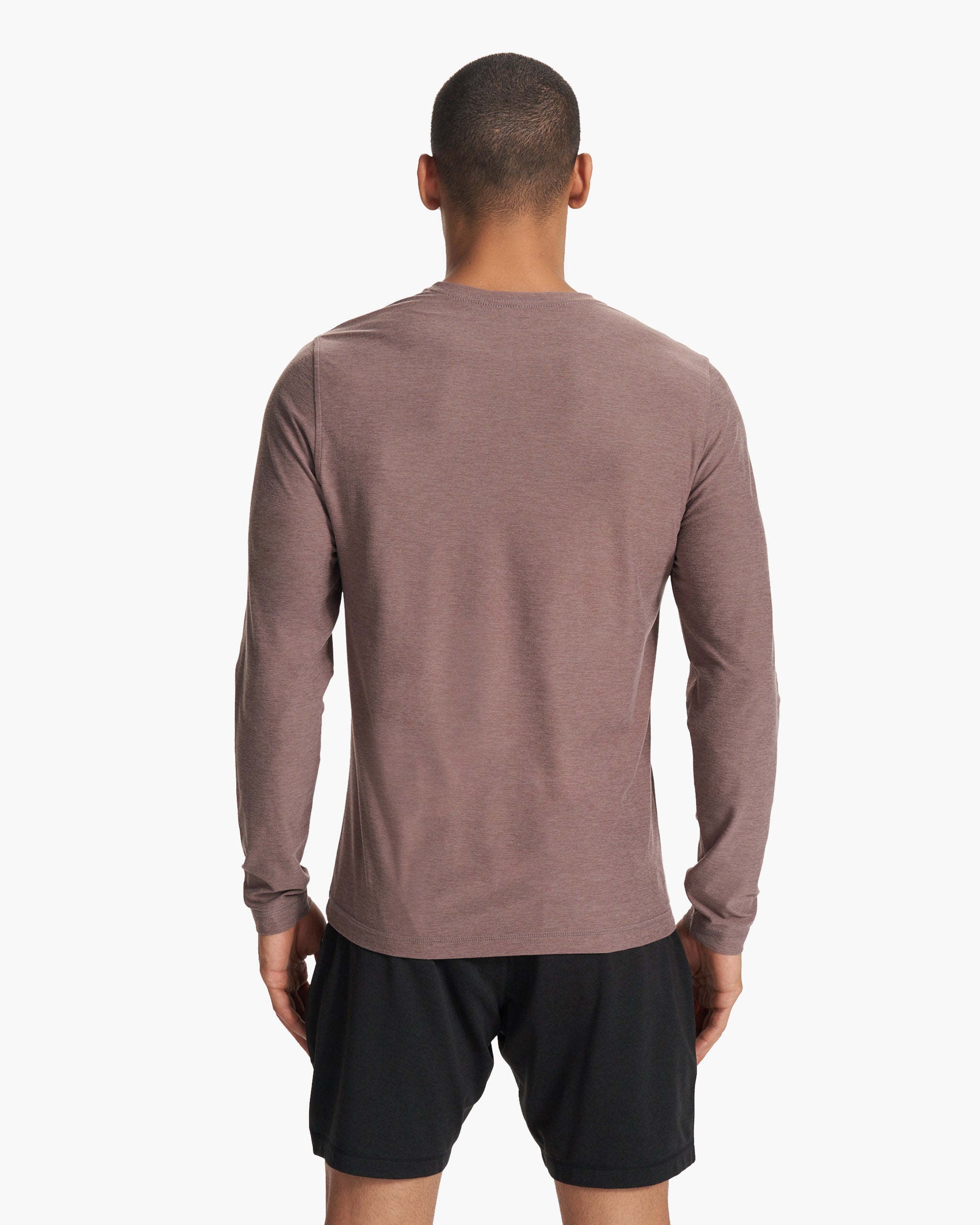 Long Sleeve Strato Tech Tee | Hazel Heather - Image 3