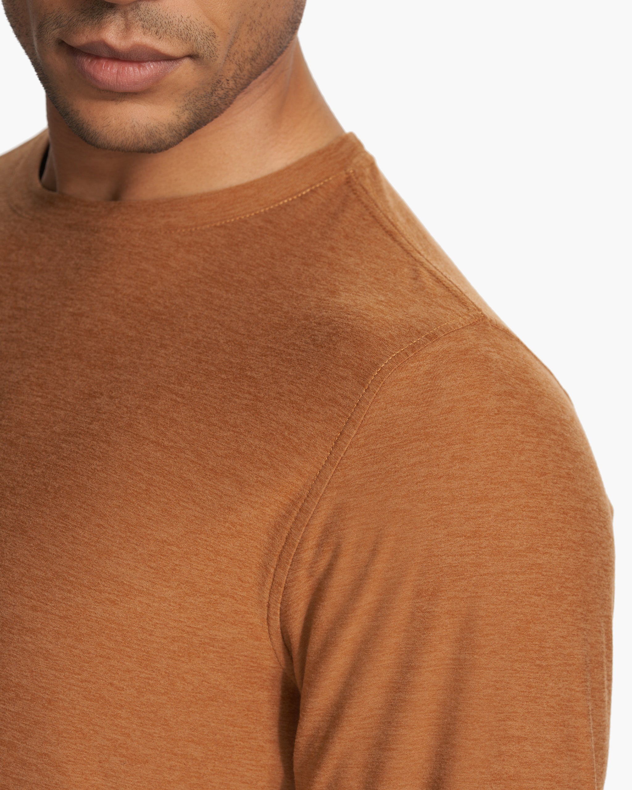 Long Sleeve Strato Tech Tee | Autumn Heather - Image 2