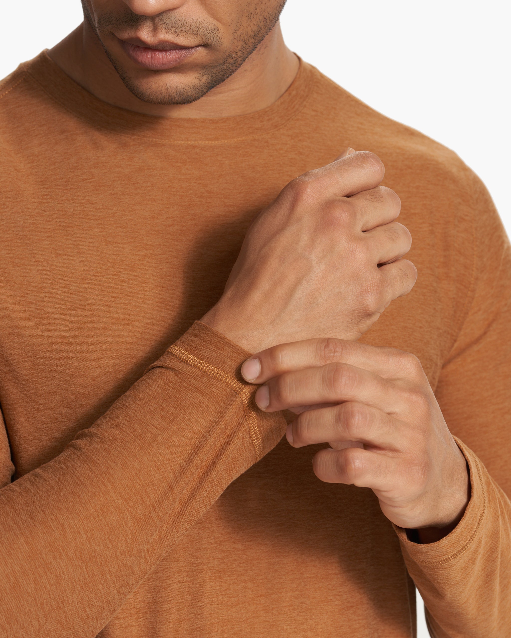 Long Sleeve Strato Tech Tee | Autumn Heather - Image 5