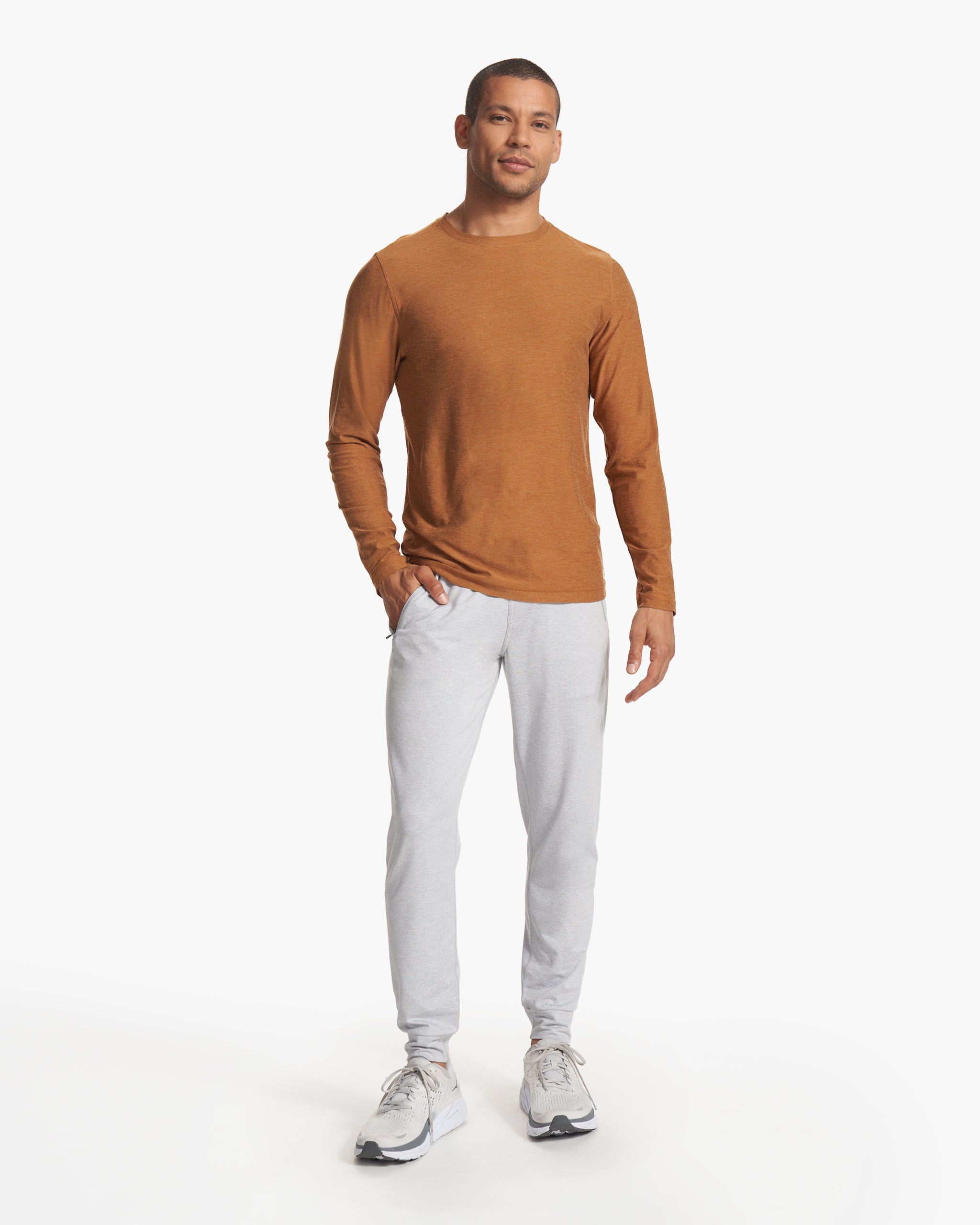 Long Sleeve Strato Tech Tee | Autumn Heather - Image 4
