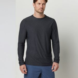 Long Sleeve Strato Tech Tee | Charcoal Heather