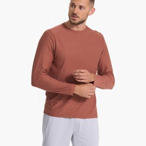 Long Sleeve Strato Tech Tee | Copper Heather