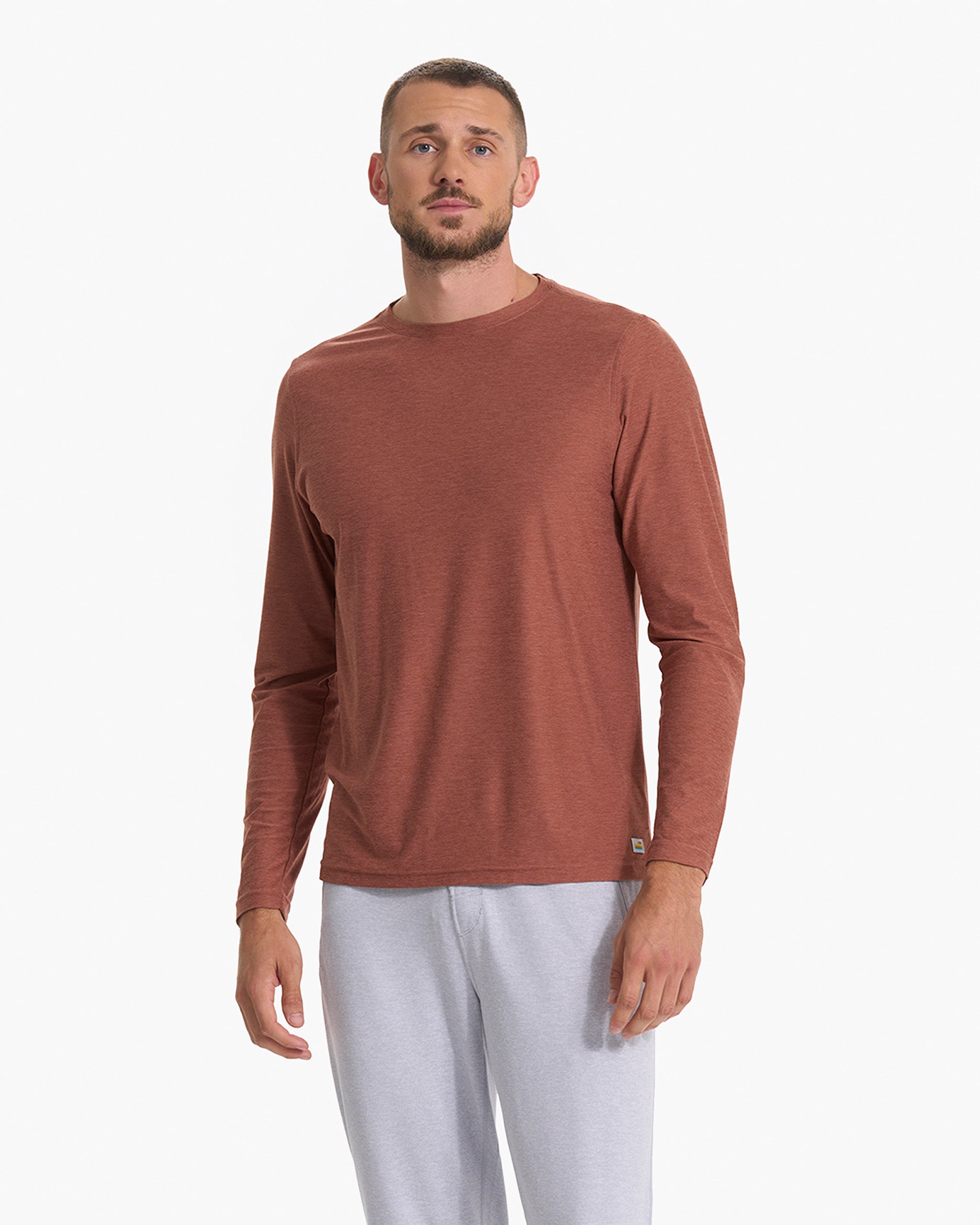 Long Sleeve Strato Tech Tee | Copper Heather - Image 2