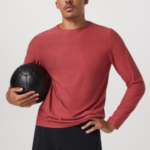 Long Sleeve Strato Tech Tee | Fire Heather
