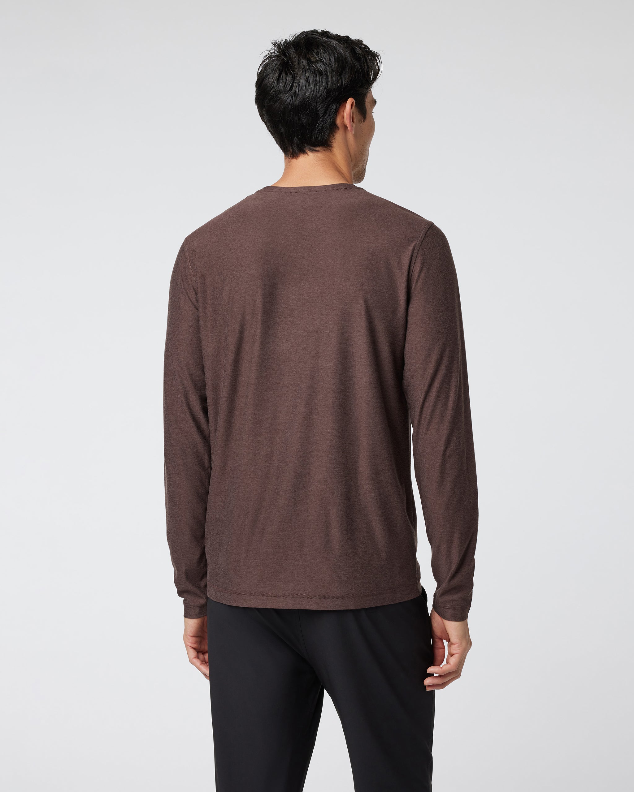 Long Sleeve Strato Tech Tee | Java Heather - Image 2