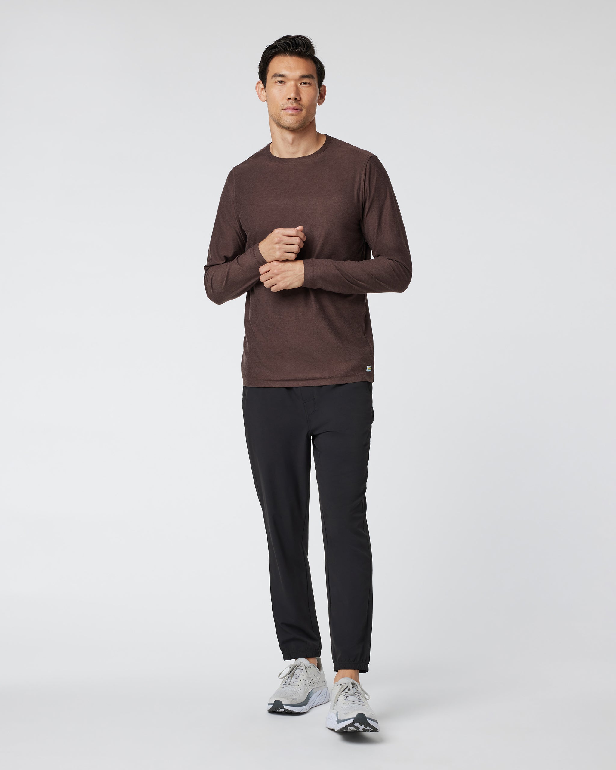 Long Sleeve Strato Tech Tee | Java Heather - Image 3