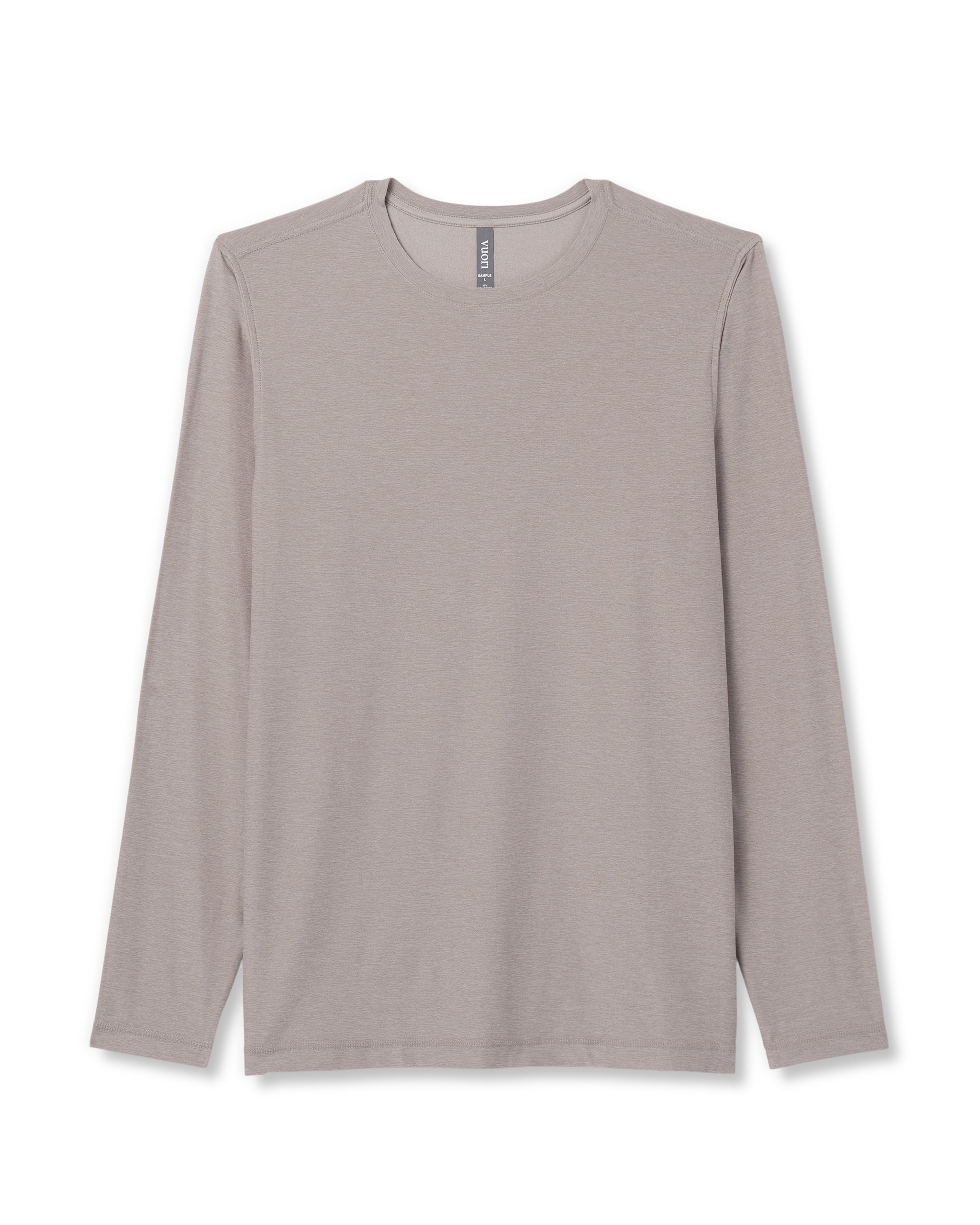 Long Sleeve Strato Tech Tee | Mocha Heather - Image 4