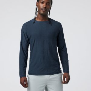 Long Sleeve Strato Tech Tee | Navy Heather