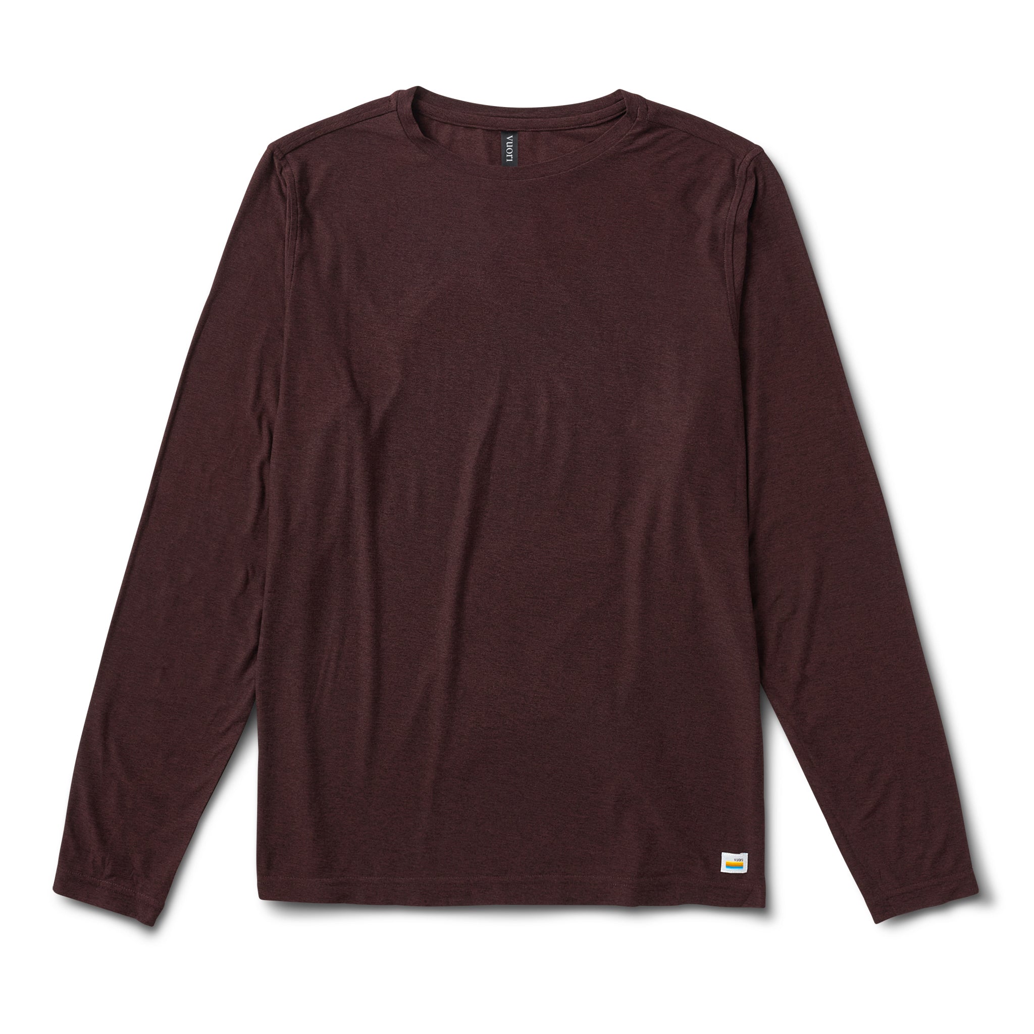 Long Sleeve Strato Tech Tee | Oxblood Heather