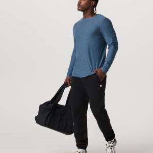 Long Sleeve Strato Tech Tee | Pool Blue Heather