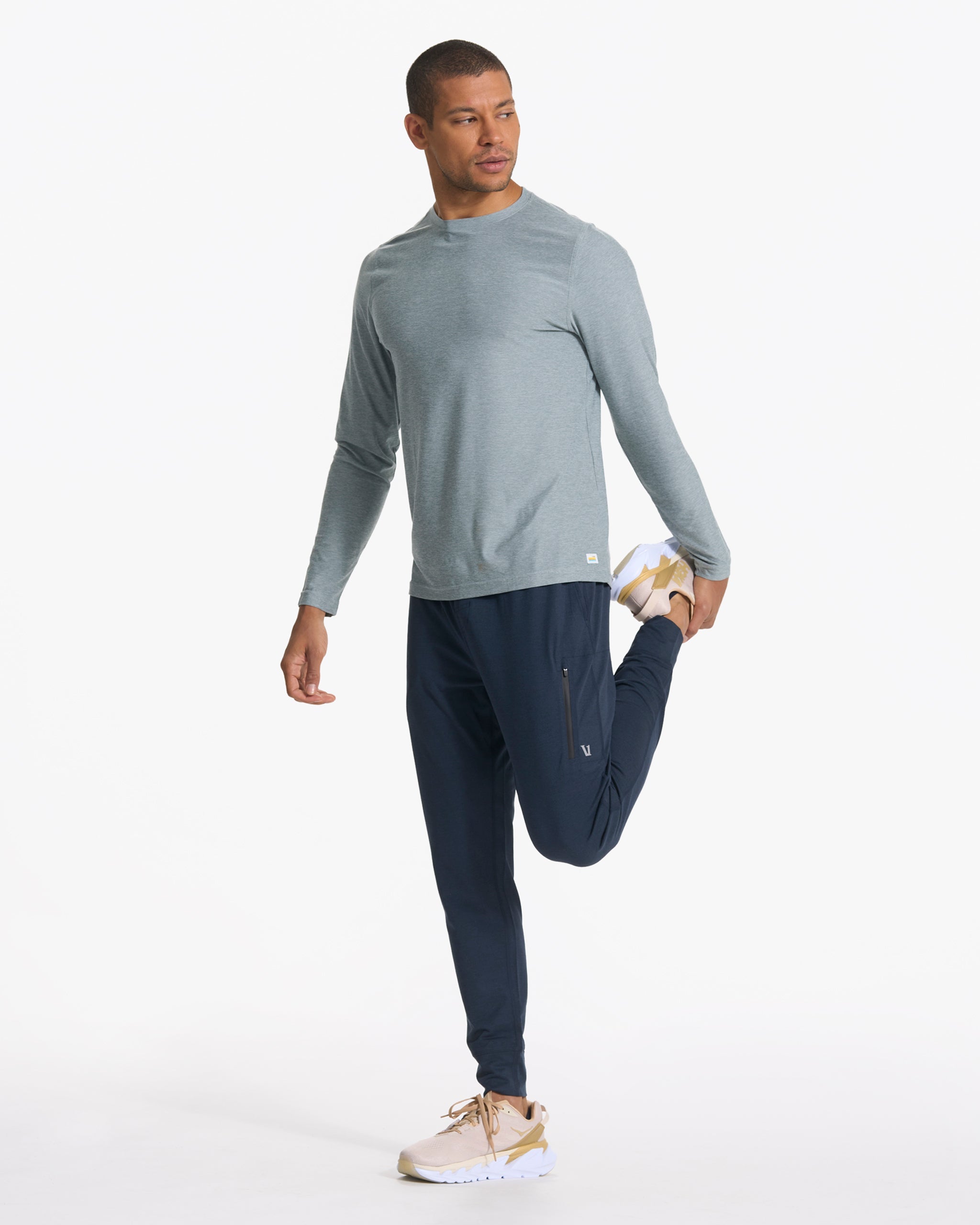 Long Sleeve Strato Tech Tee | Stormy Heather - Image 3