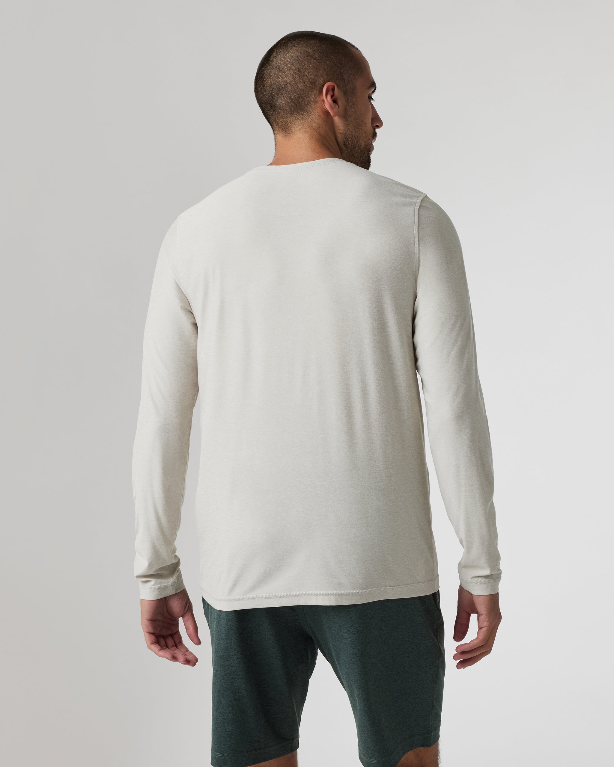 Long Sleeve Strato Tech Tee | Salt Heather - Image 2