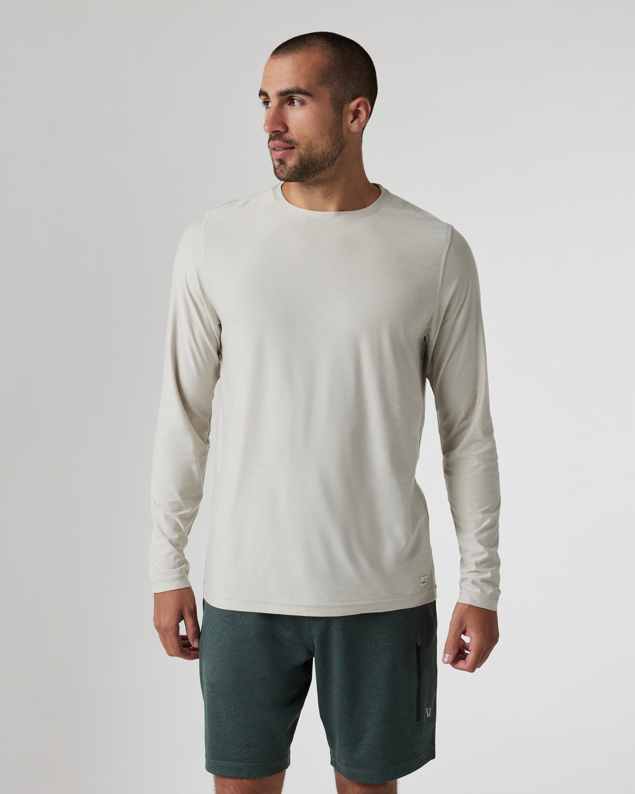 Long Sleeve Strato Tech Tee | Salt Heather